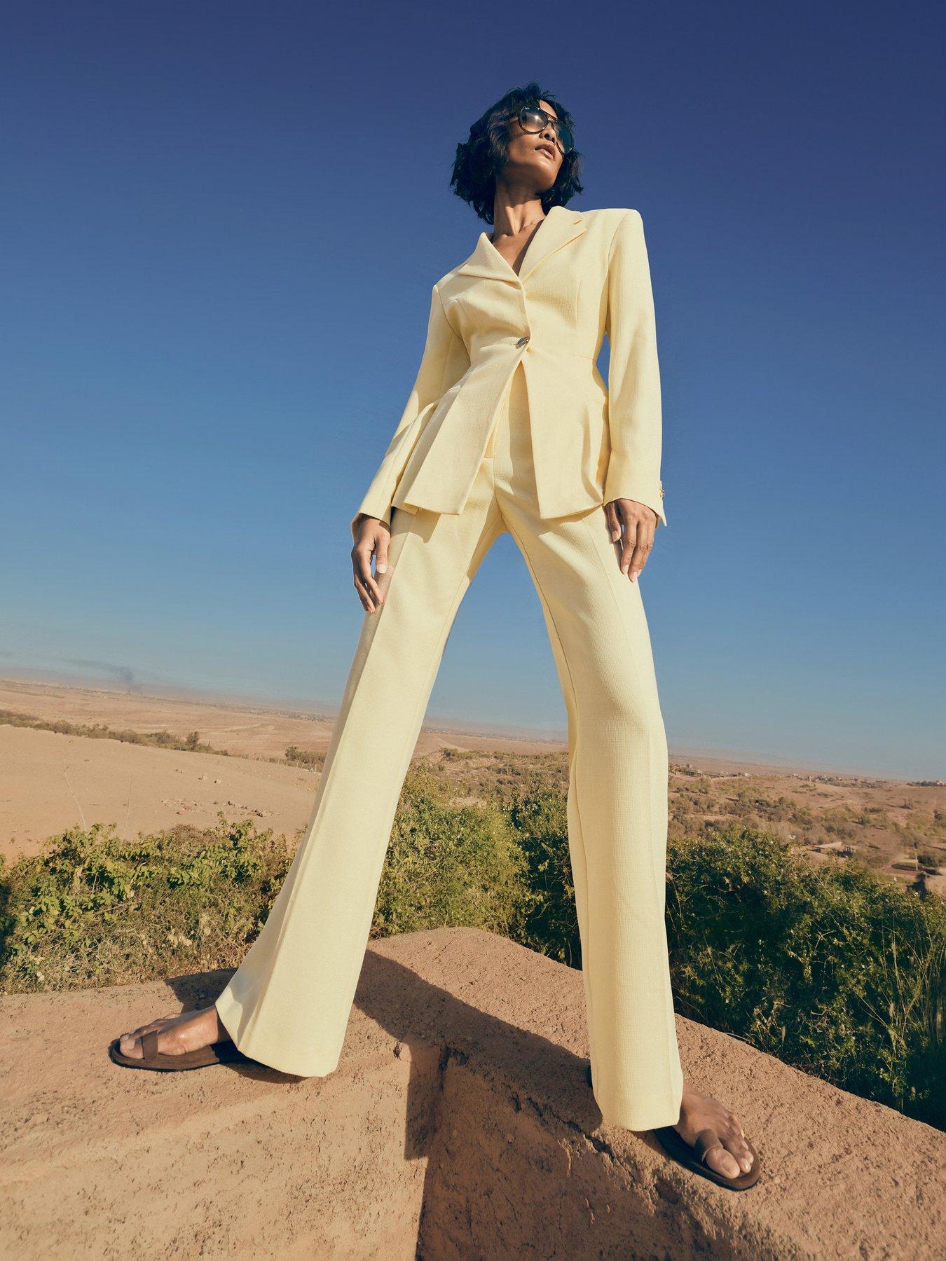 The Very Collection Extreme Corset Blazer - Lemon