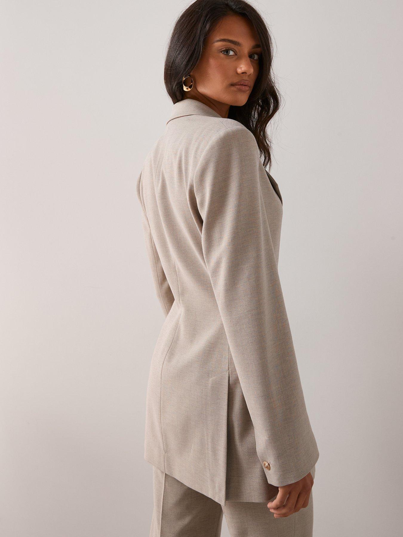 Image 2 of 7 of The Very Collection Studio Extreme Waisted Blazer - Grey