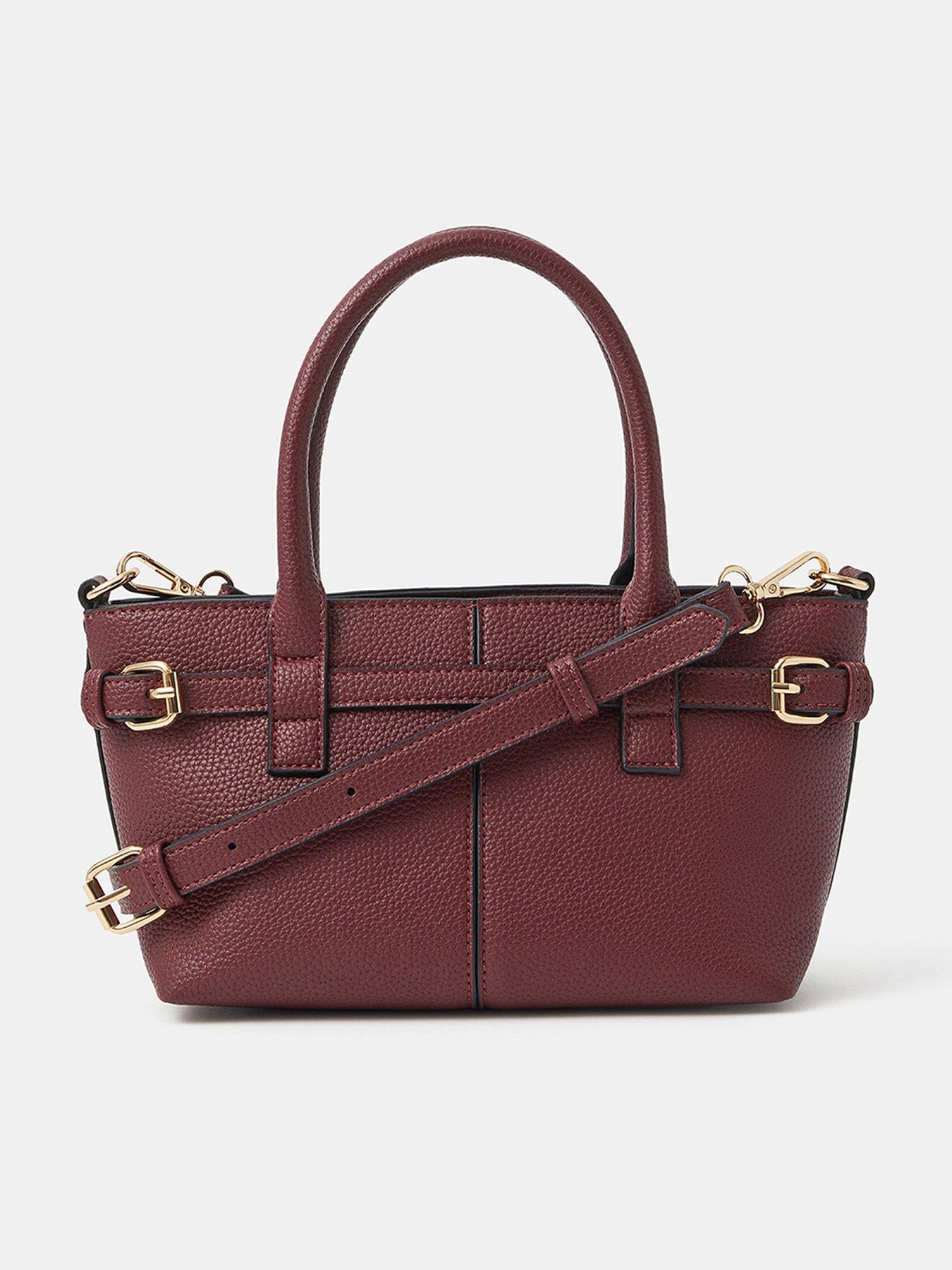 Accessorize Buckle Strap Handbag - Red