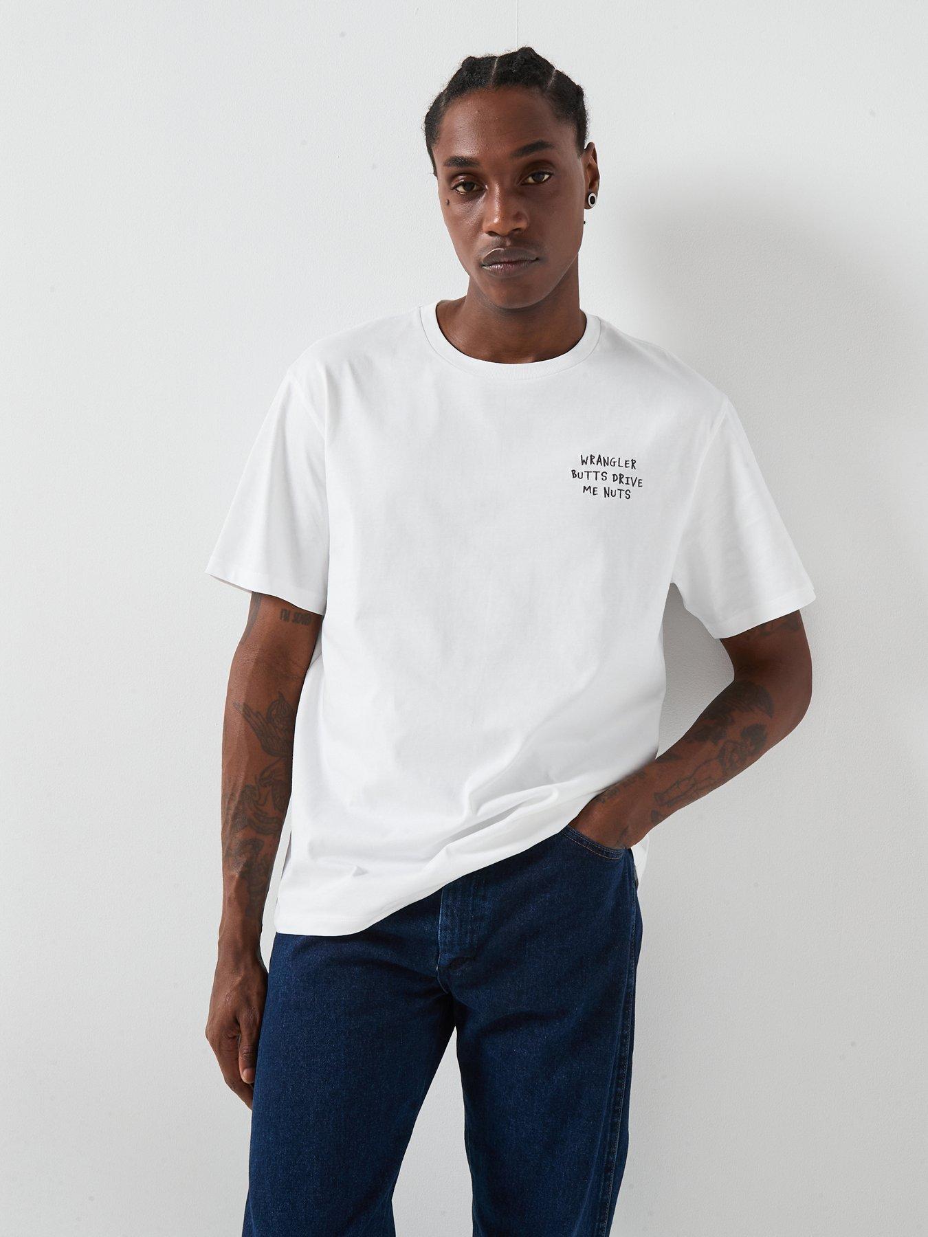 Wrangler Wrangler Embroidery Short Sleeve Back Print T-shirt