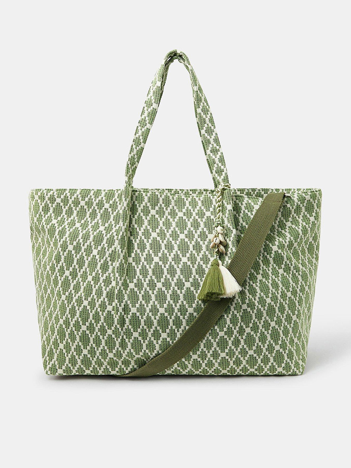 accessorize-geometric-print-weekender-bag-green