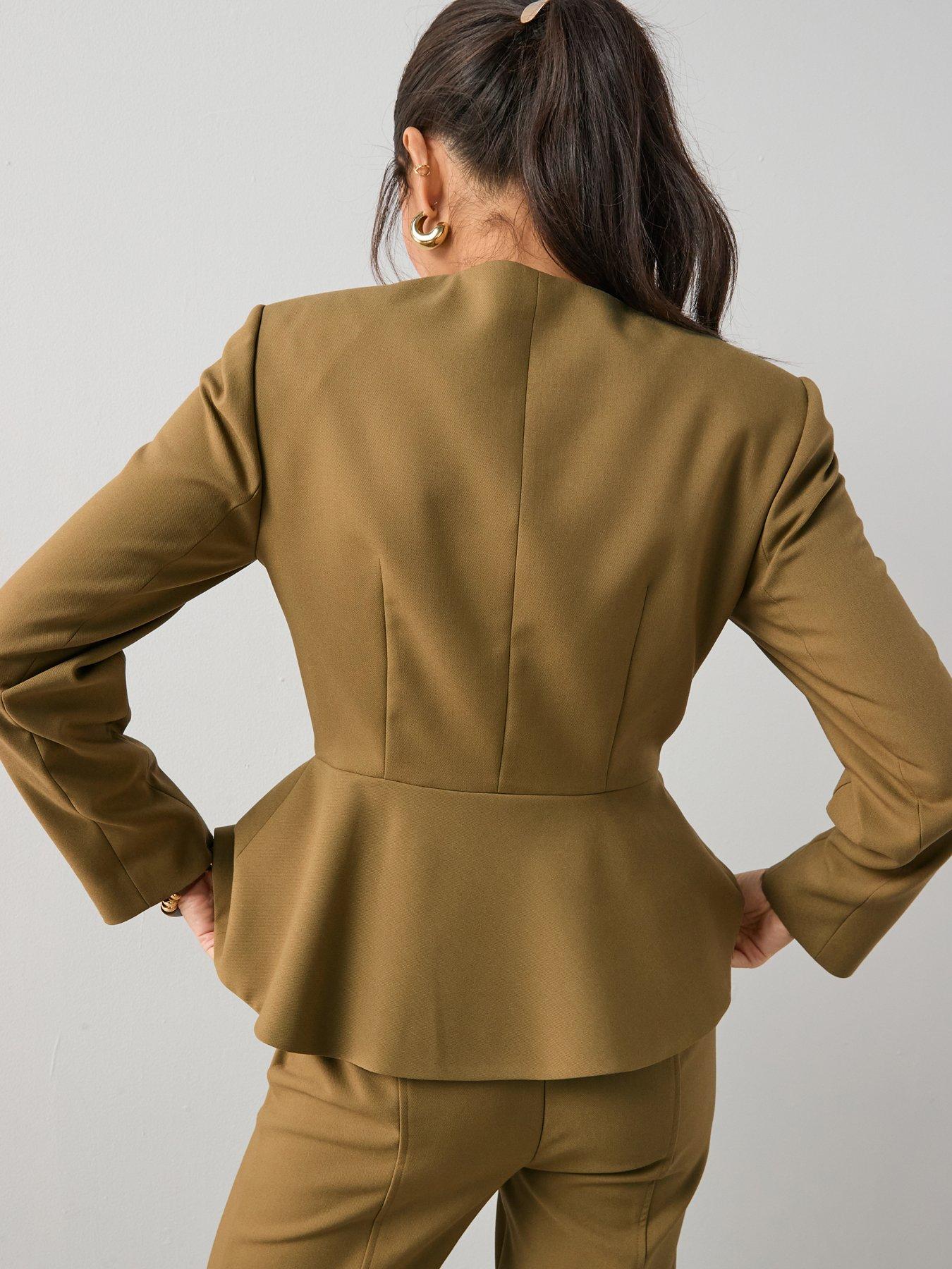 the-very-collection-peplum-hem-blazernbsp--olivestillFront