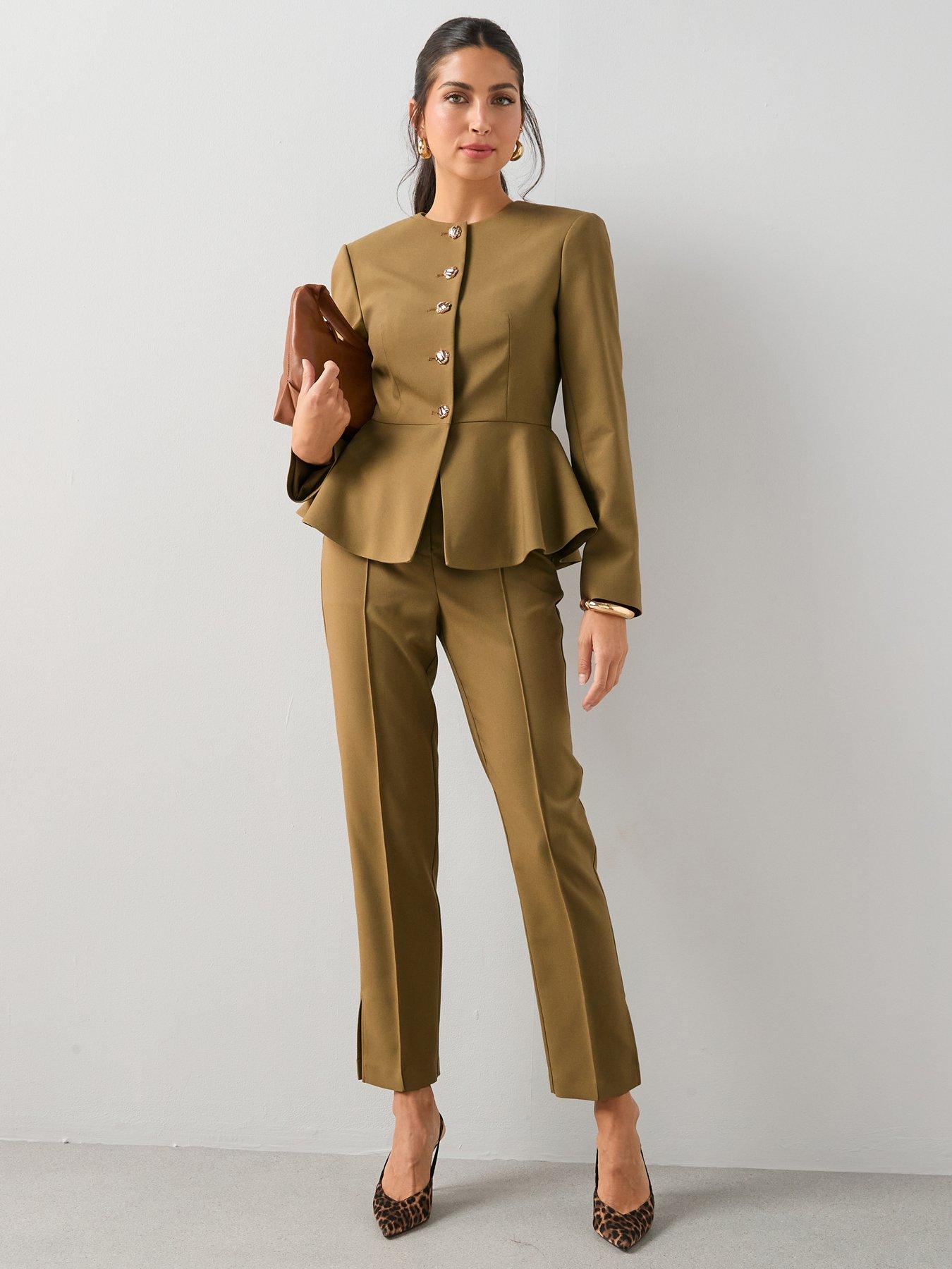 the-very-collection-peplum-hem-blazernbsp--oliveback