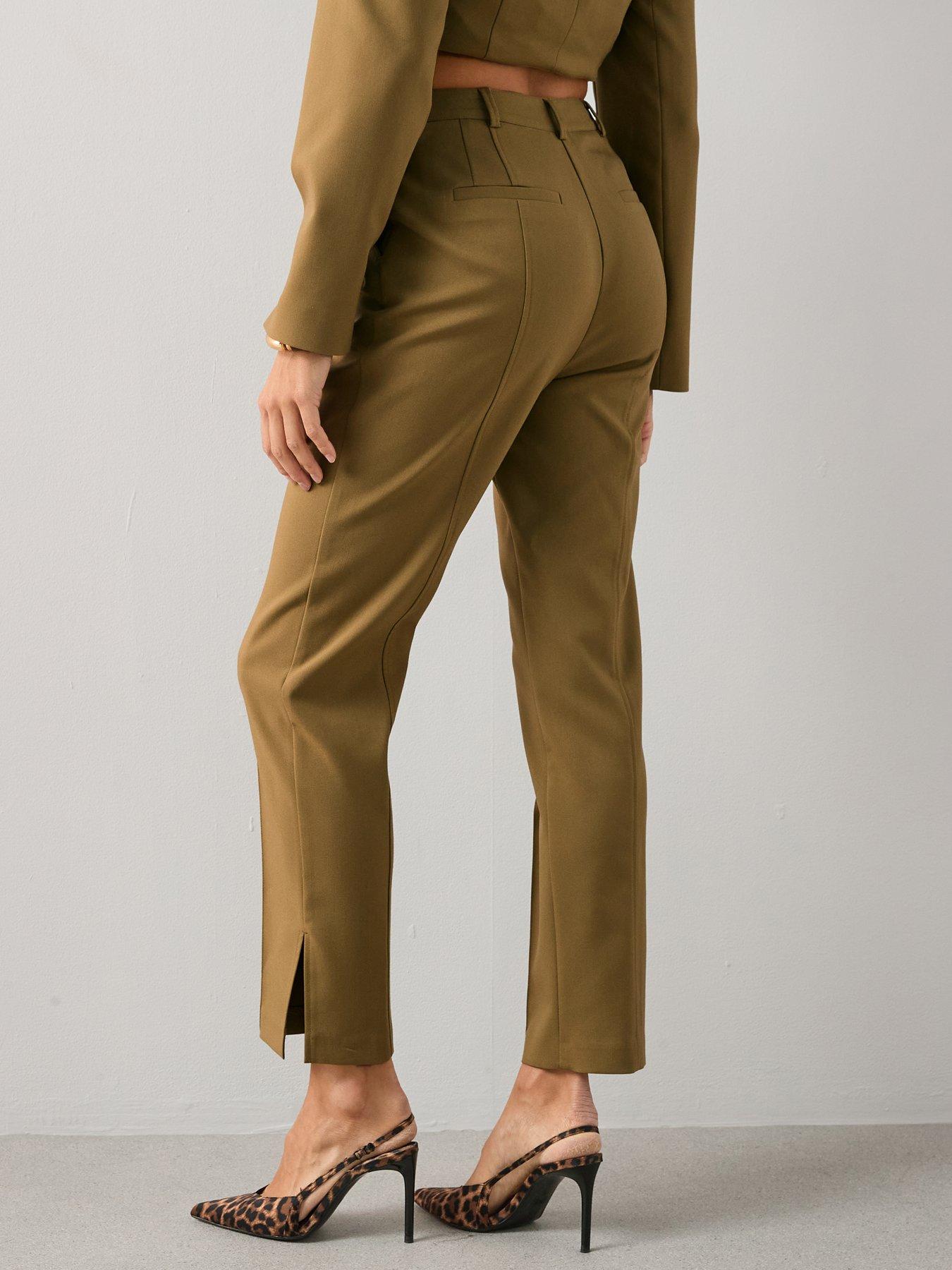 the-very-collection-split-hem-trouser-olivestillFront
