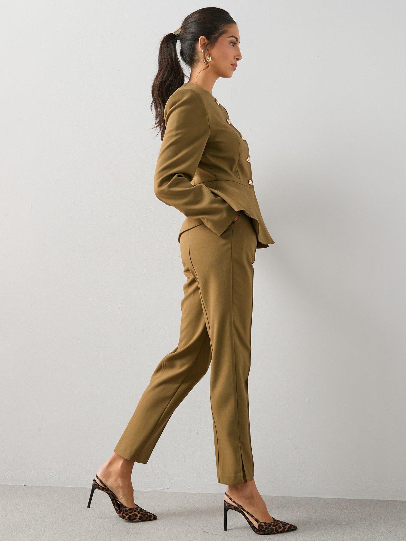 the-very-collection-split-hem-trouser-olivedetail