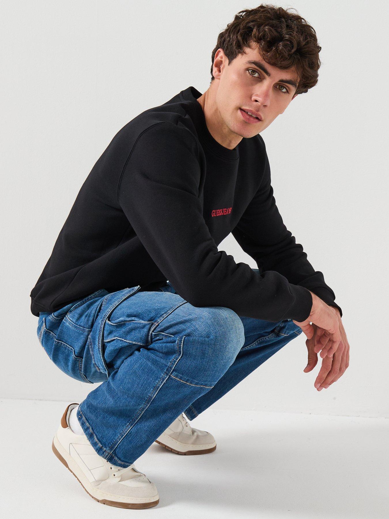 guess-jeans-denim-cargo-trousers-blueoutfit