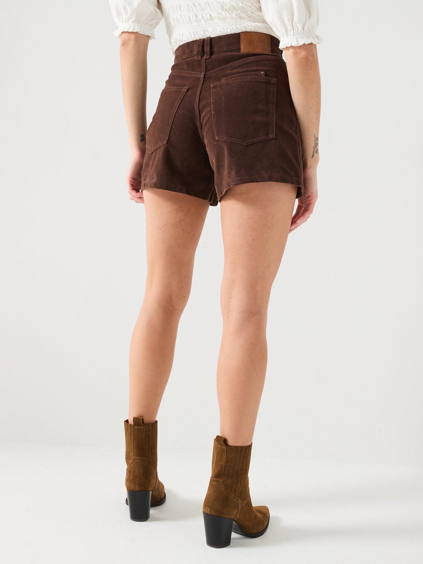 Image 2 of 6 of FREE PEOPLE Tippi Vegan Suede Short - Brown