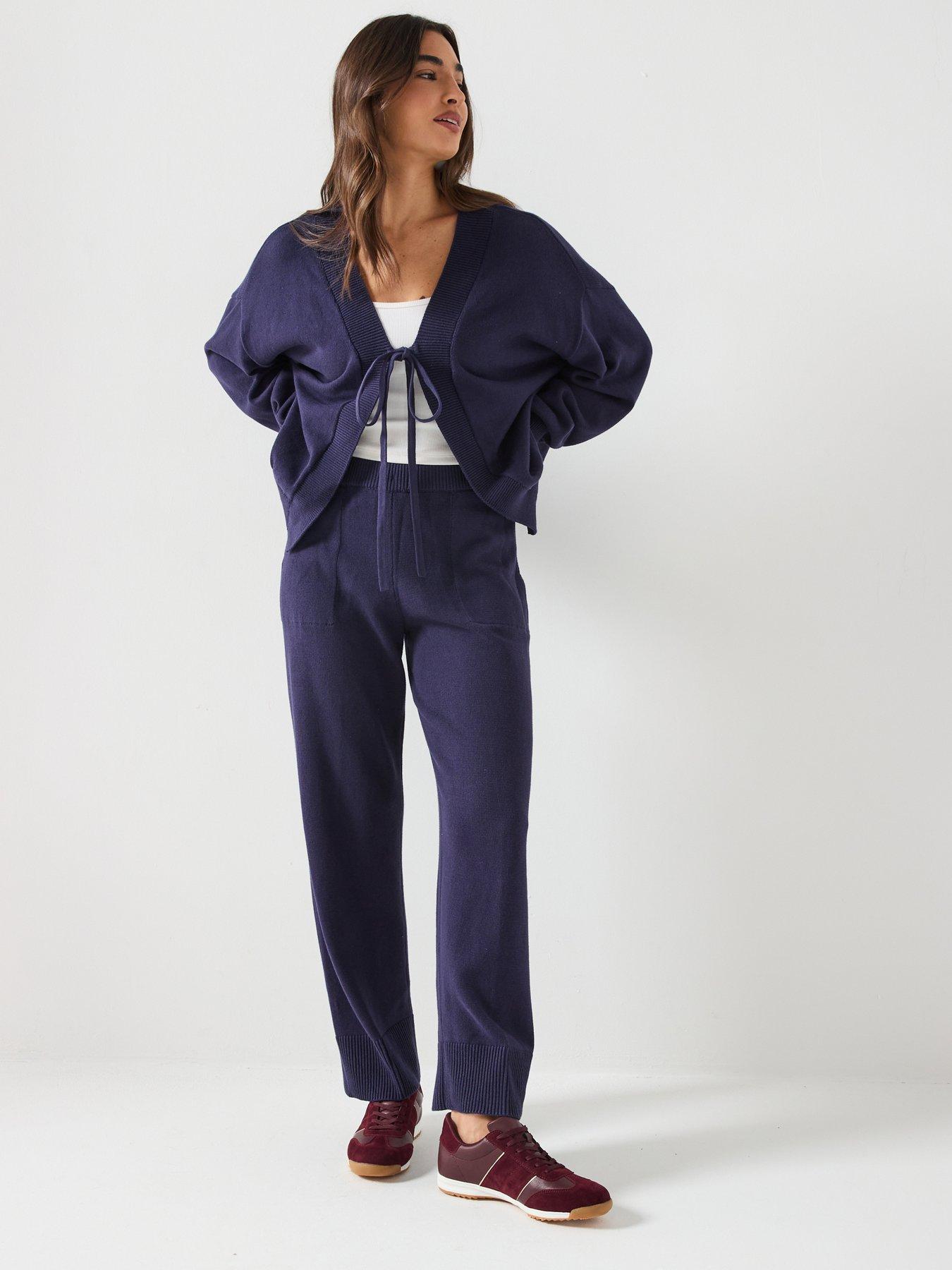 FREE PEOPLE Solar Sweater Set - Navy