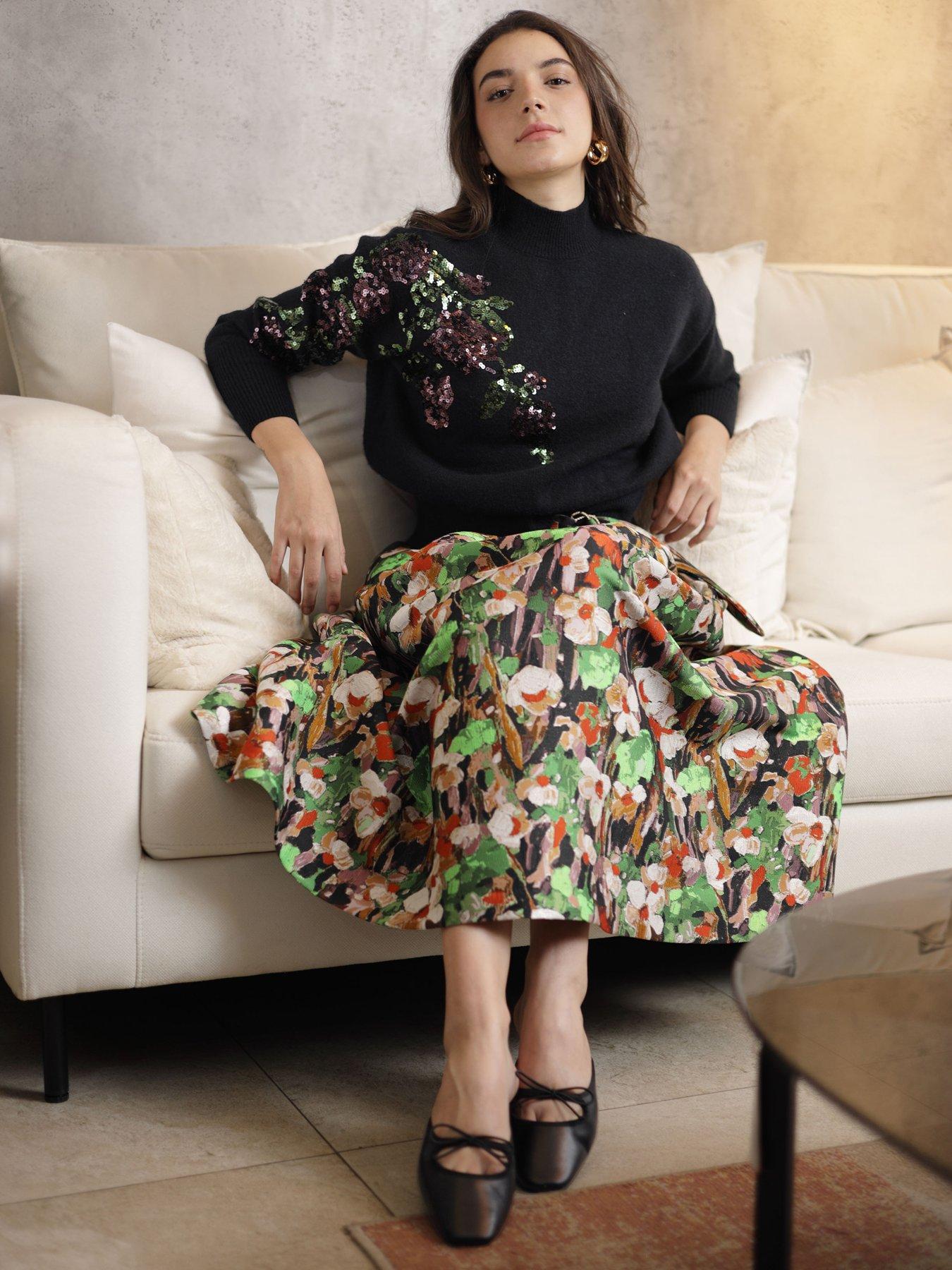 Emily Lovelock Sequin Jumper - Black