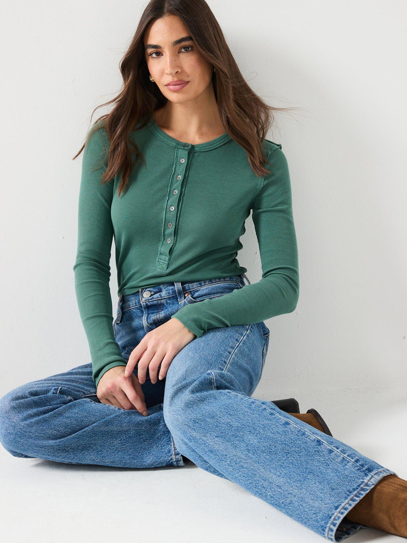 free-people-jamie-long-sleeve-henley-top-greenoutfit