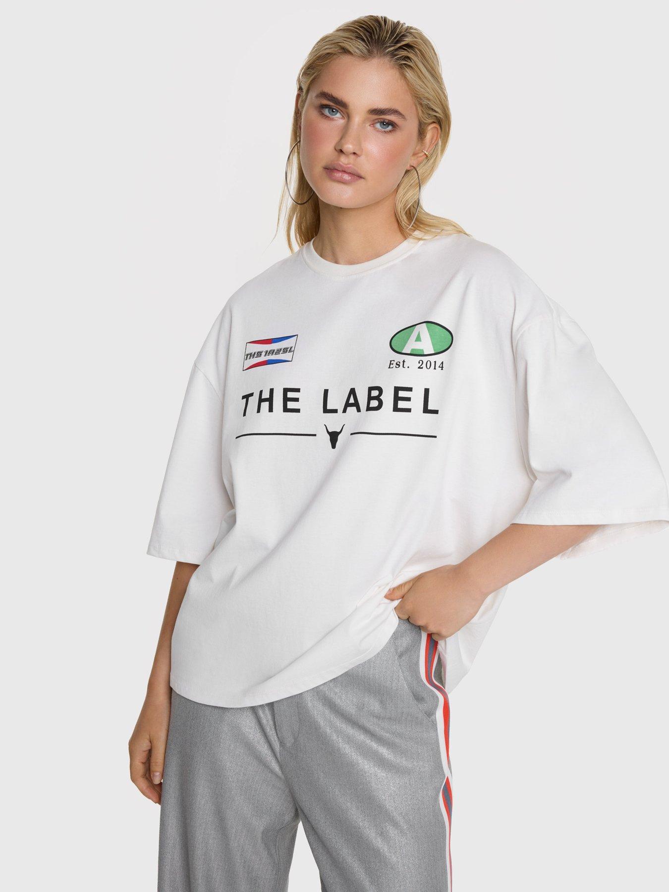 Image 1 of 4 of Alix the Label Racer T-Shirt - White