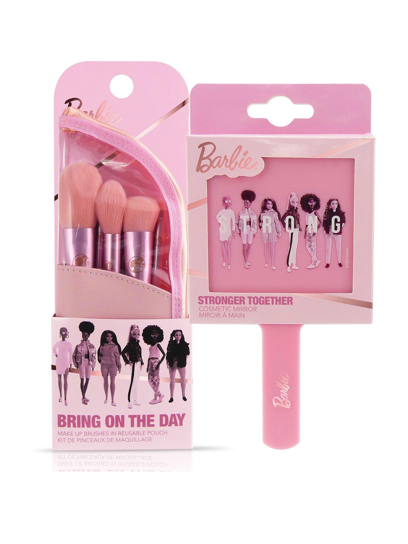 Barbie Barbie Makeup Brushes Travel Pouch and Mirror Set