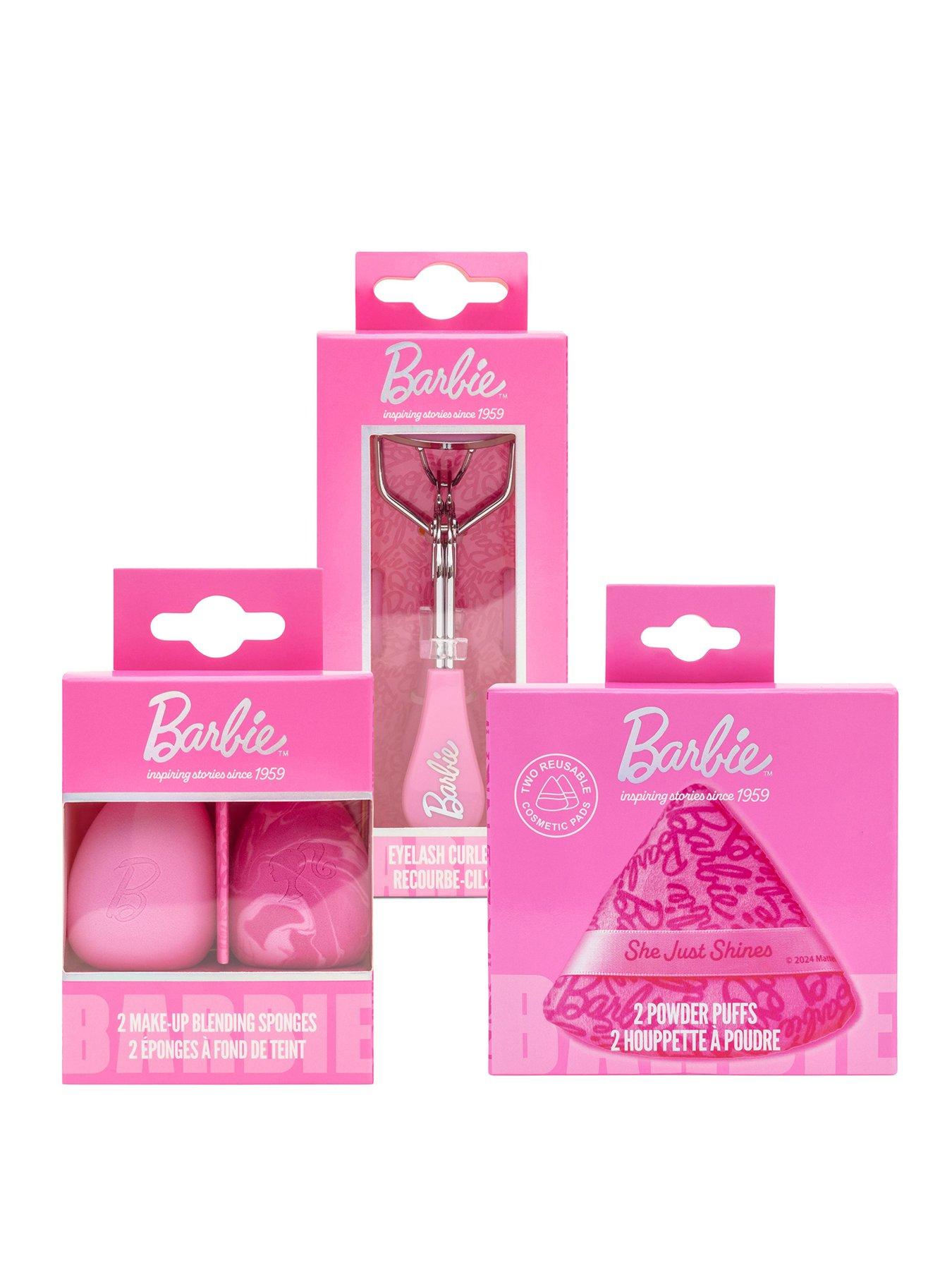 Barbie Barbie Makeup Tool Bundle- Eyelash Curlers, Beauty Blender and Powder Puff