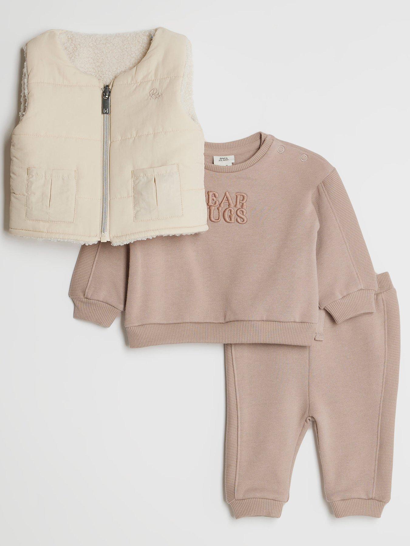 river-island-baby-baby-boys-3-pack-padded-gilet-set-brown