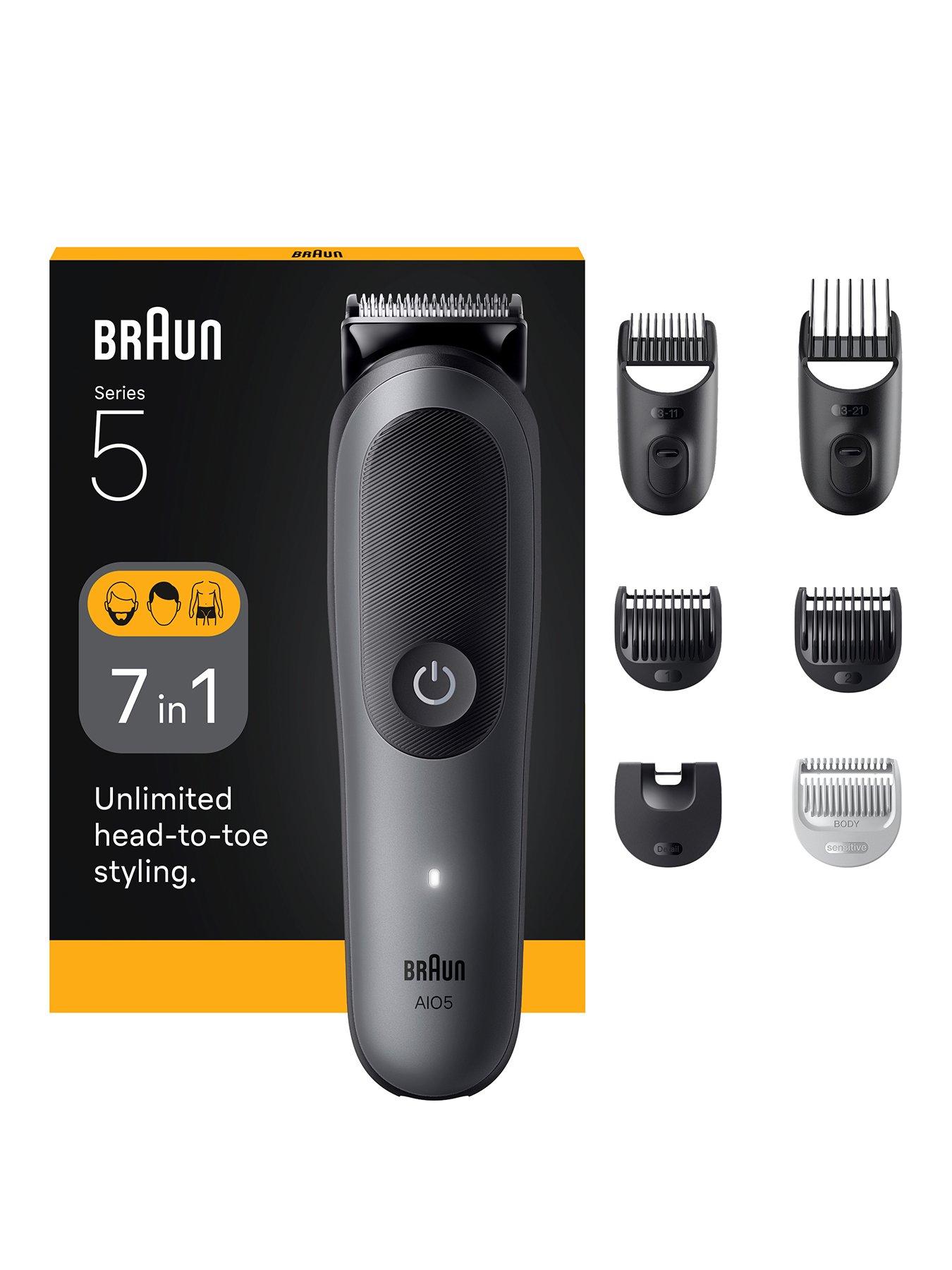Braun Braun All-in-One Kit Series 5, 7in1 Grooming, Body Trim, AIO5520, Grey