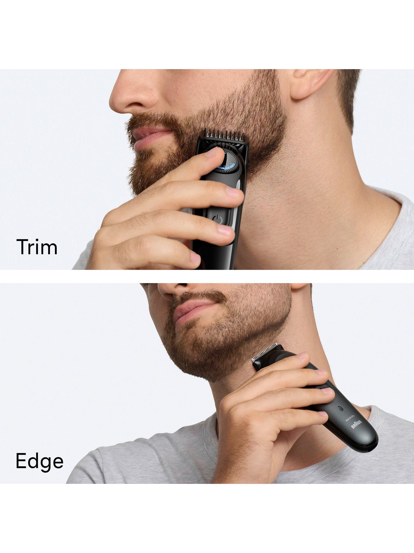 Image 7 of 8 of Braun Braun Beard Trimmer Series 3, +3 Styling Tools, 40 Lengths, BT3520, Black/Blue