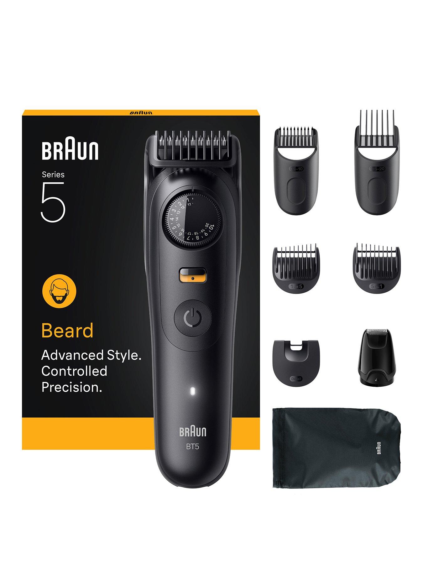 Braun Braun Beard Trimmer Series 5, +8 Styling Tools, 40 Lengths, BT5560, Black