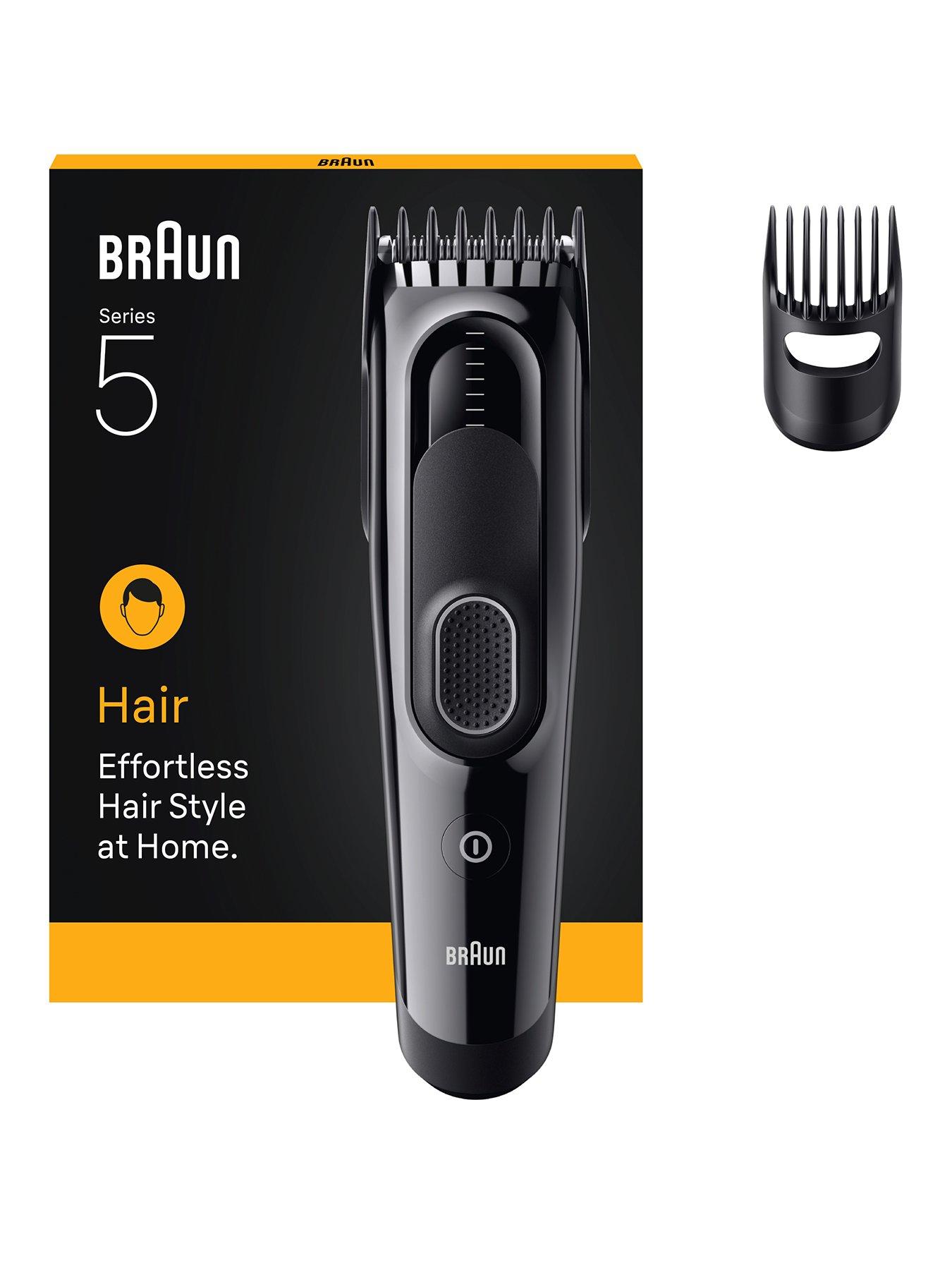 Braun Hair Clipper Series 5,2 Styling Tools, Lifetime Sharp Blade, 9 Lengths, HC5510, Black