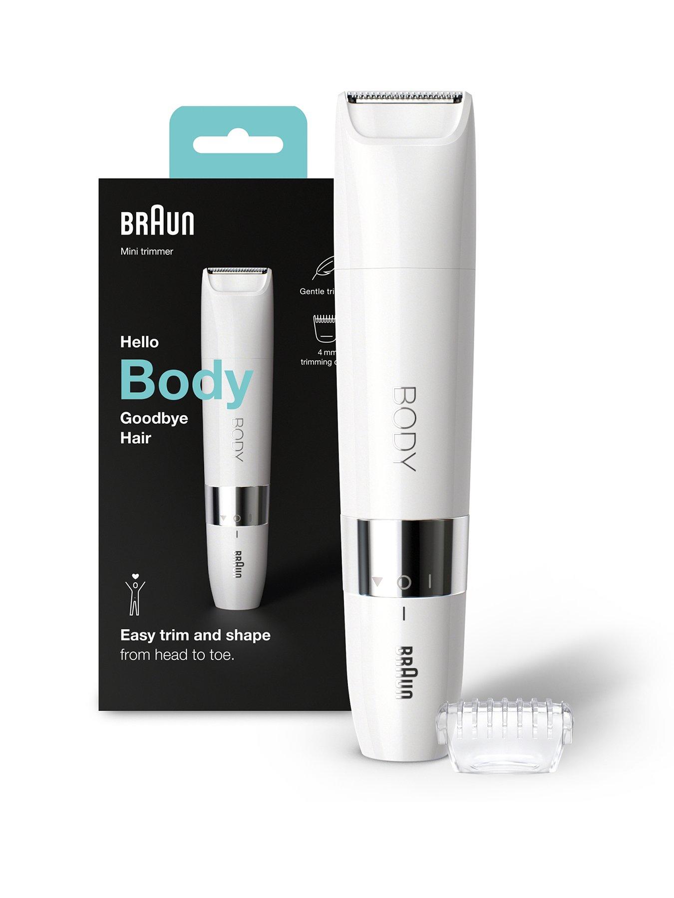 Braun Braun Body Mini Trimmer BS1000, Electric Body Hair Removal for Women and Men