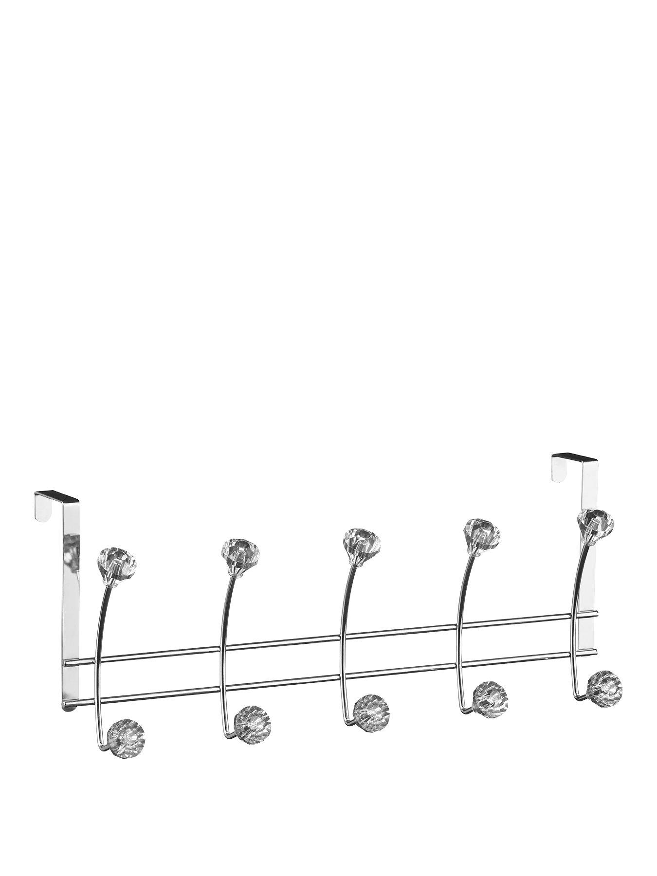 Interiors By Premier Over Door Clear Diamantes 10 Hook Hanger