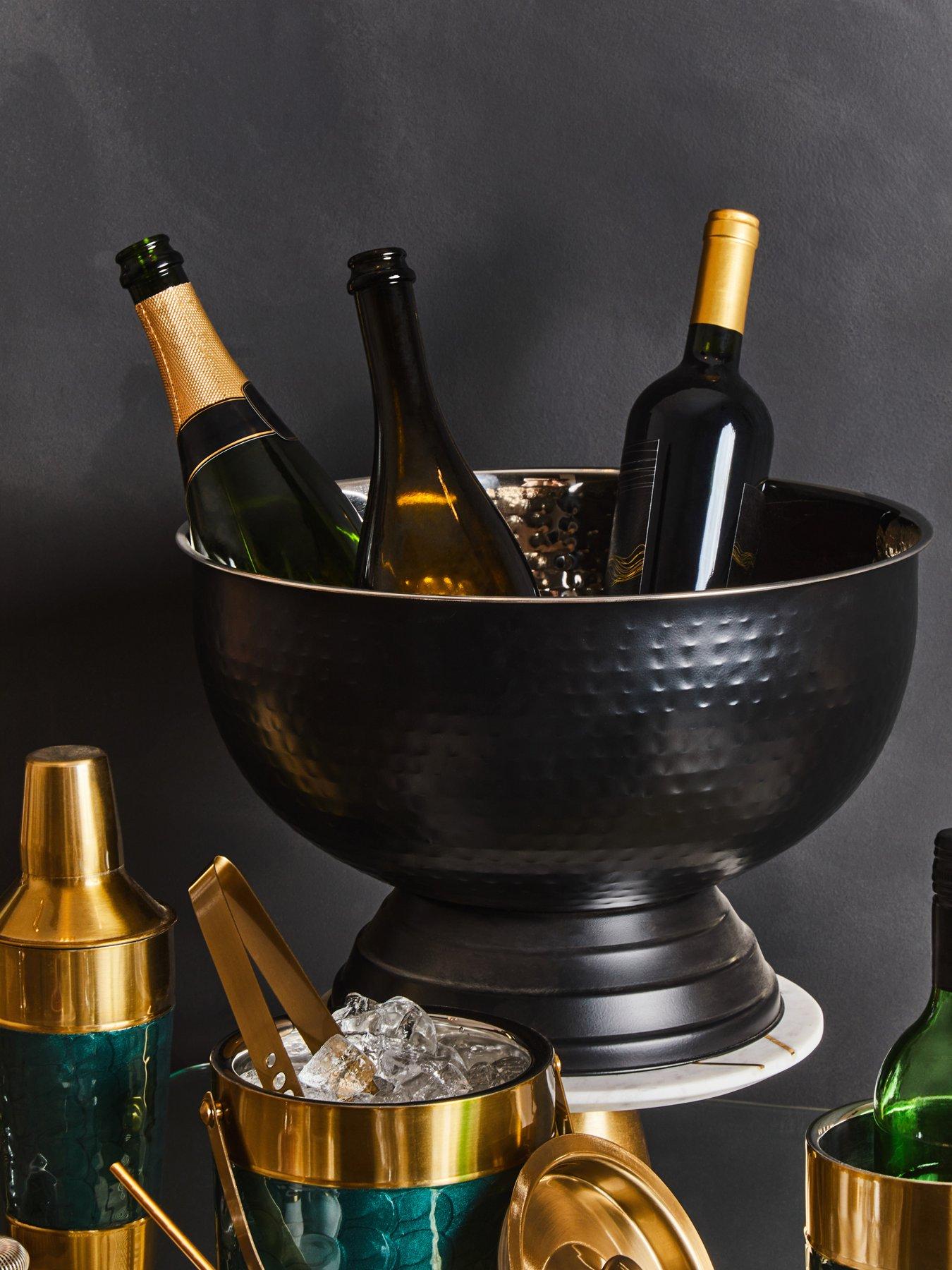 Interiors By Premier Ankara Black Finish Champagne Bowl