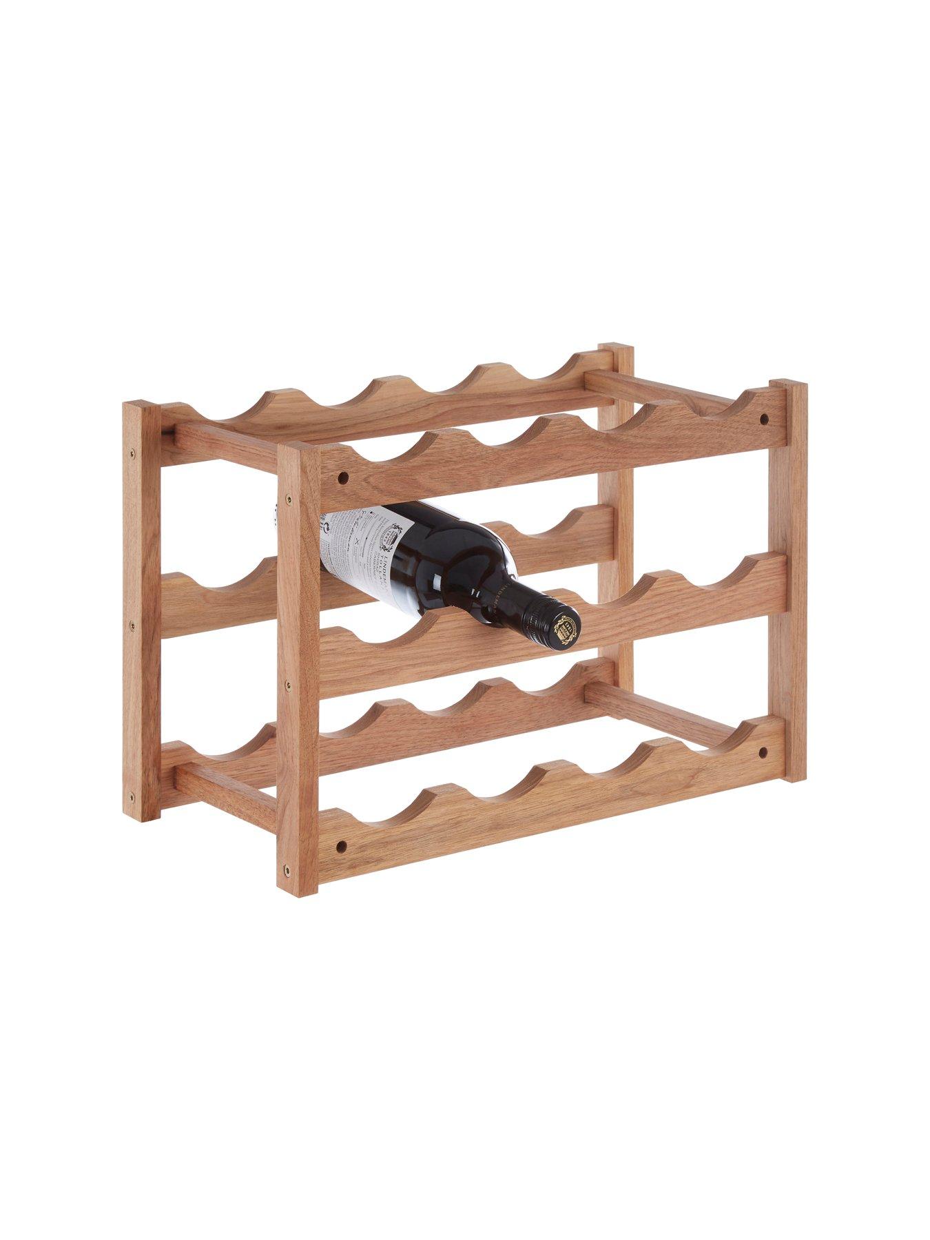 interiors-by-premier-arla-3-tier-walnut-wood-wine-rackdetail