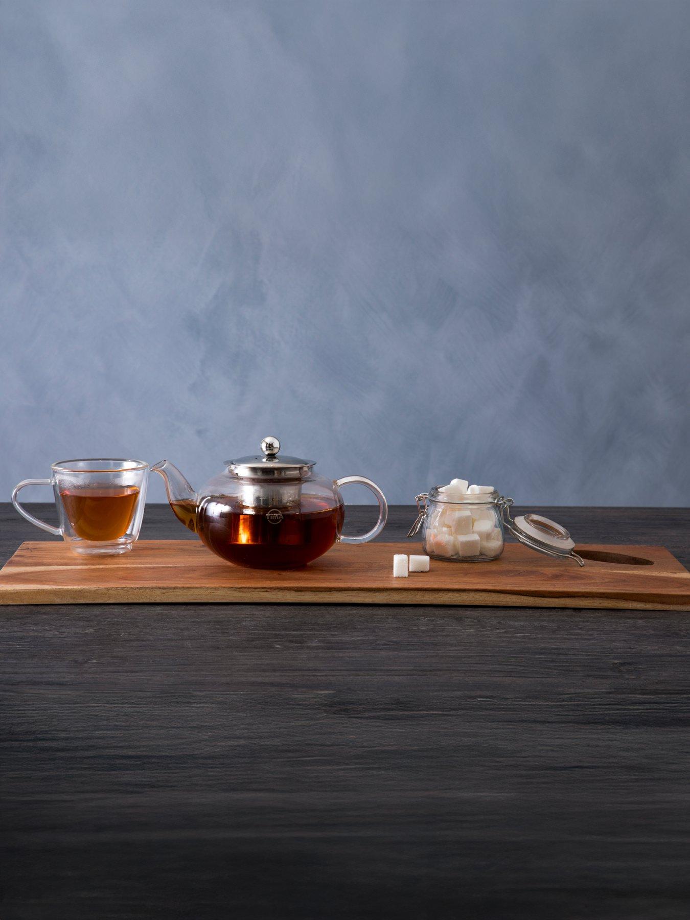 Interiors By Premier Miller 800ml Glass Heat Resistant Teapot