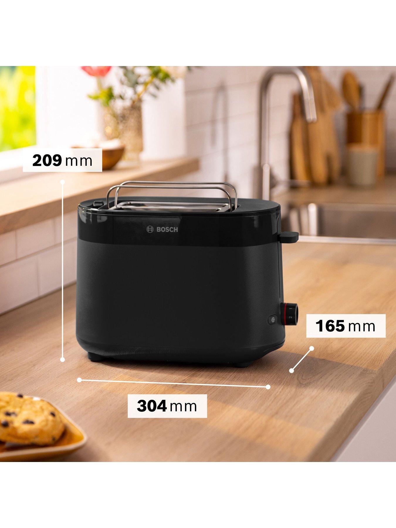 Bosch Bosch MyMoment TAT2M123GB Delight Slot Toaster Black - Main Image