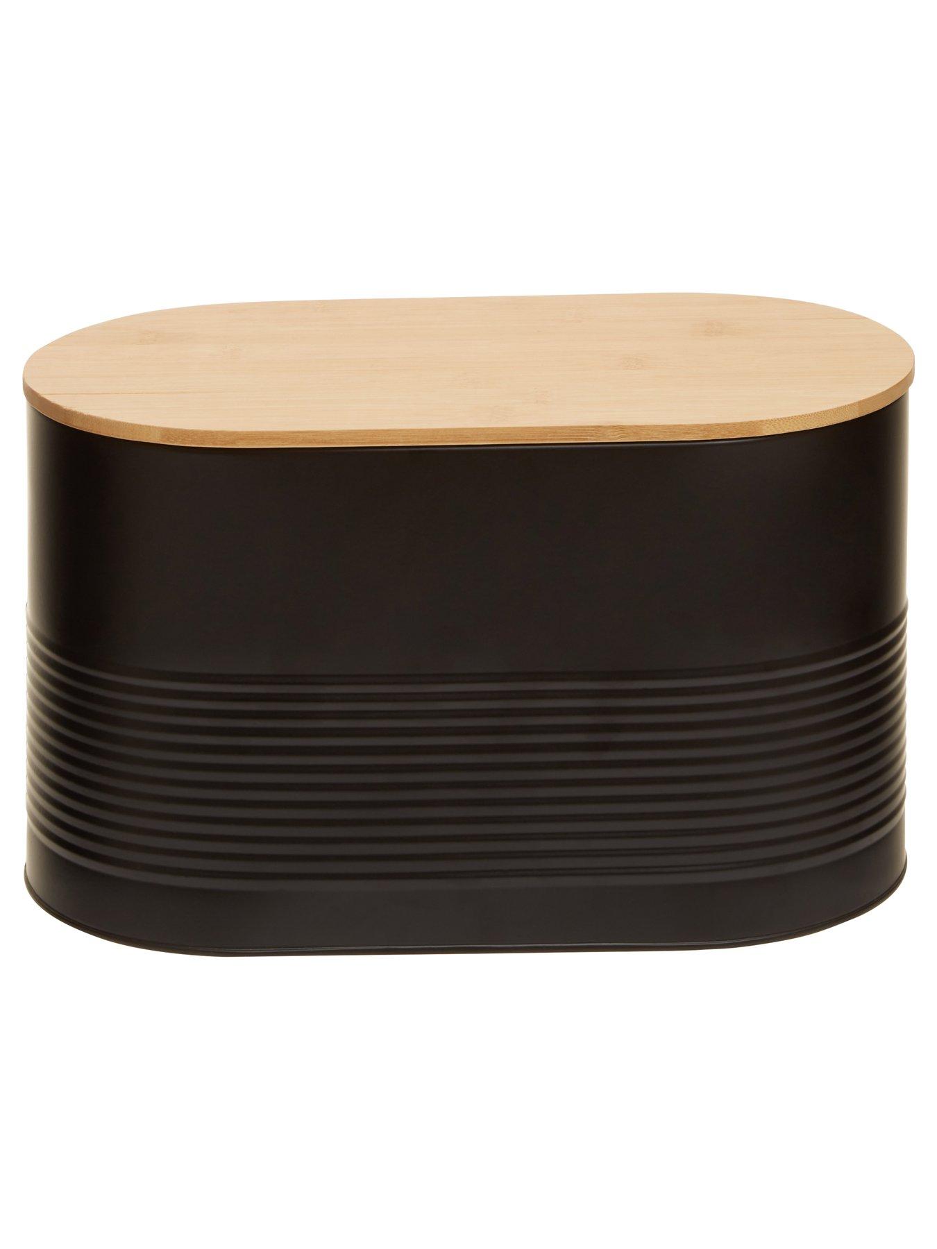 Image 2 of 6 of Interiors By Premier Alton Black Bread Bin