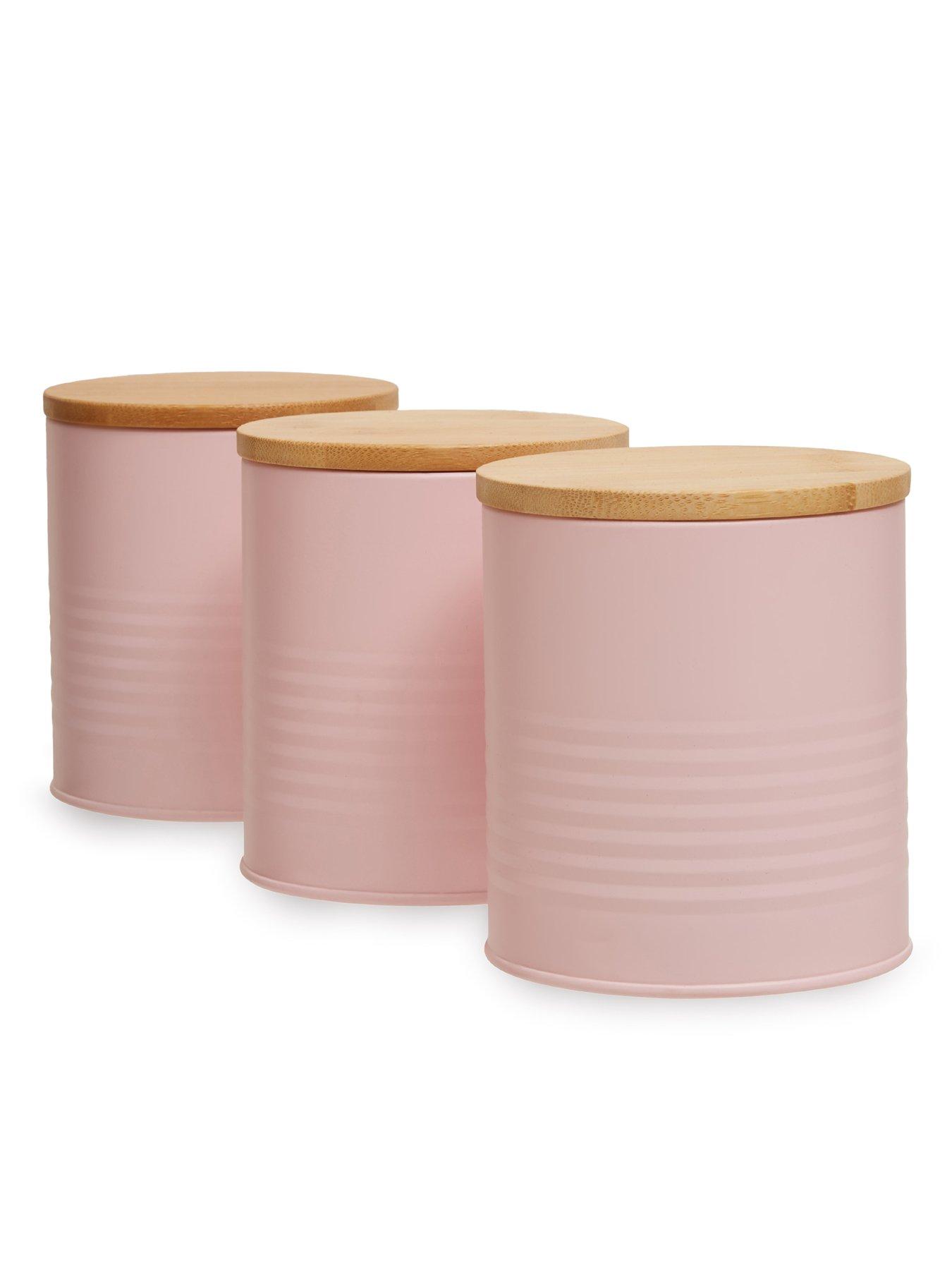 Interiors By Premier Set Of Three Alton Pink Cannisters