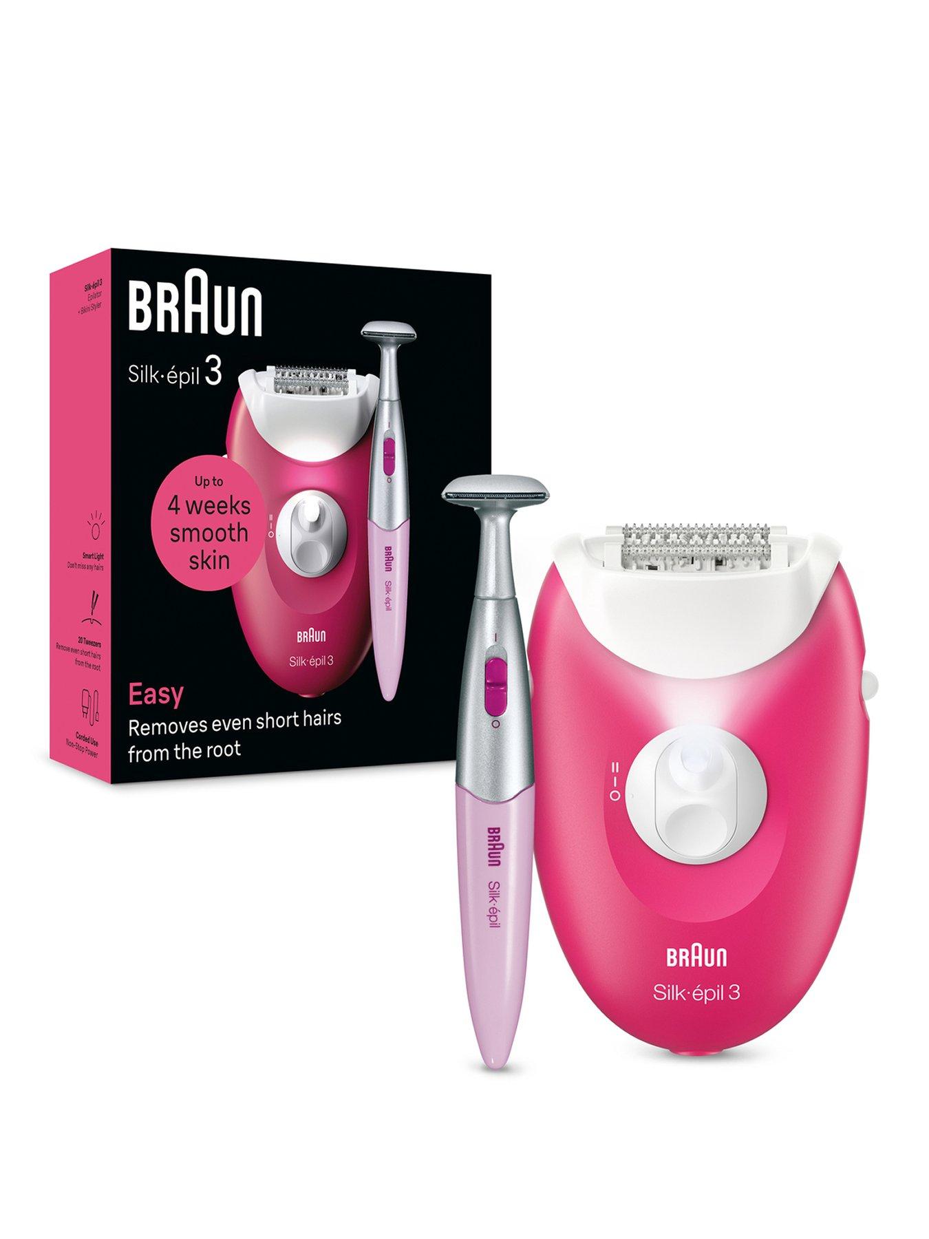 Braun Braun Silk-epil 3, Corded Epilator For Hair Removal, Weeks Of Smooth Skin, 3-202