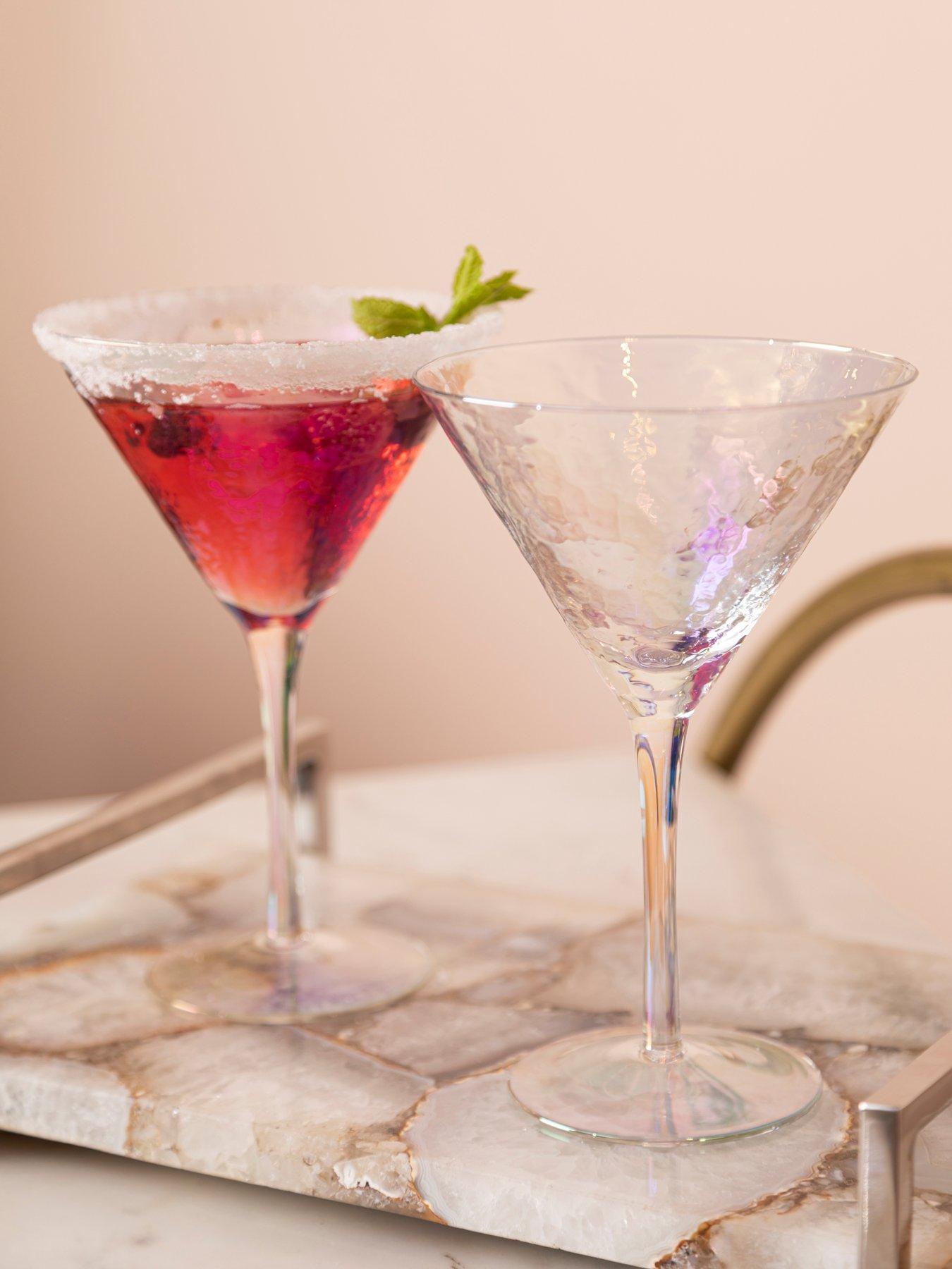 Interiors By Premier Aurora Set Of 2 Lustre Cocktail Glasses