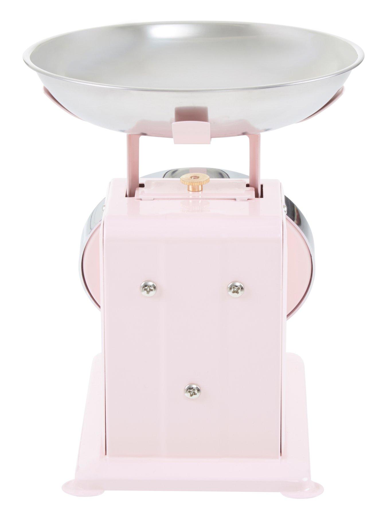 Image 3 of 4 of Interiors By Premier Olivier 3kg Pastel Pink Retro Kitchen Scale