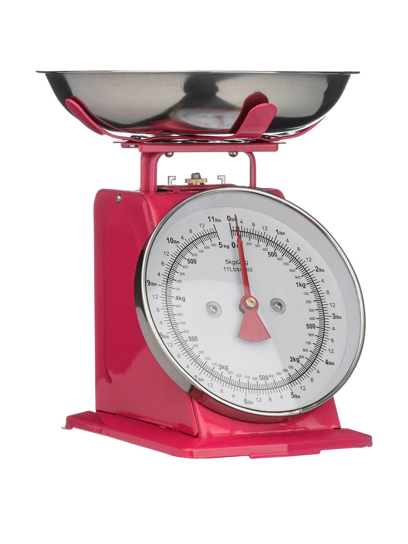 Interiors By Premier Olivier 5kg Hot Pink Retro Kitchen Scale