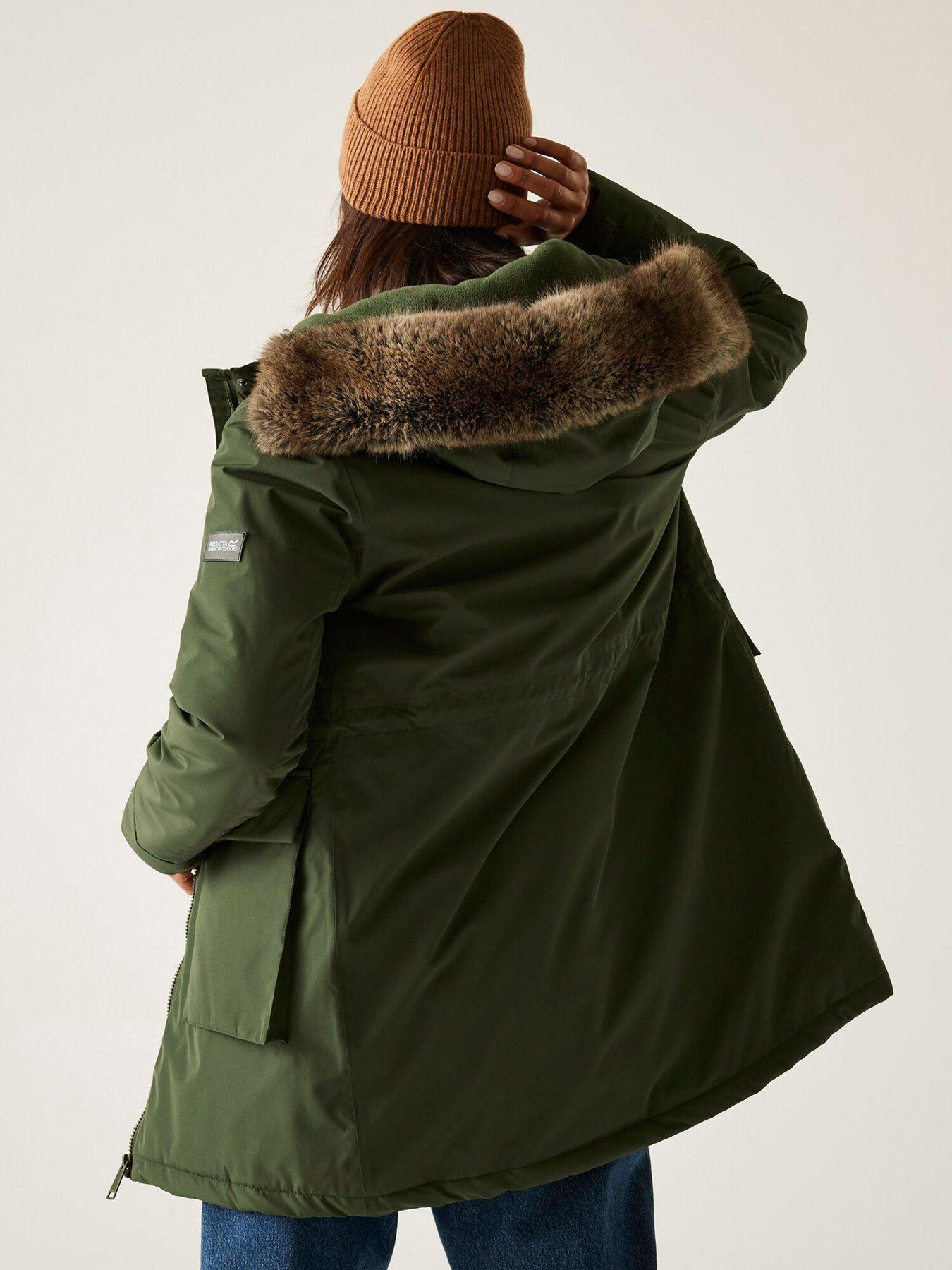 regatta-womens-sabinka-waterproof-insulated-jacket-greenstillFront