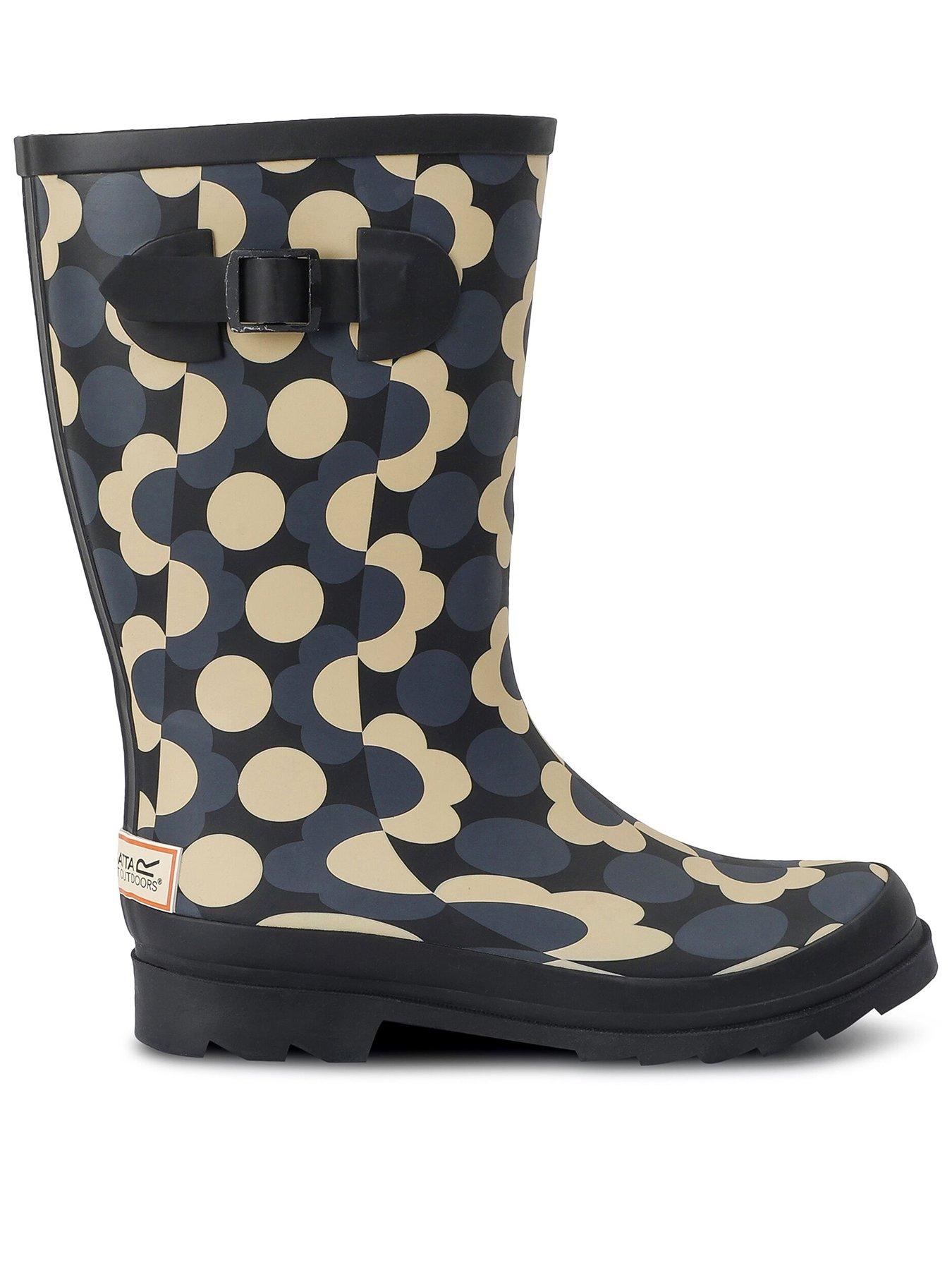 Regatta Womens Orla Kiely Mid Length Wellies - Green