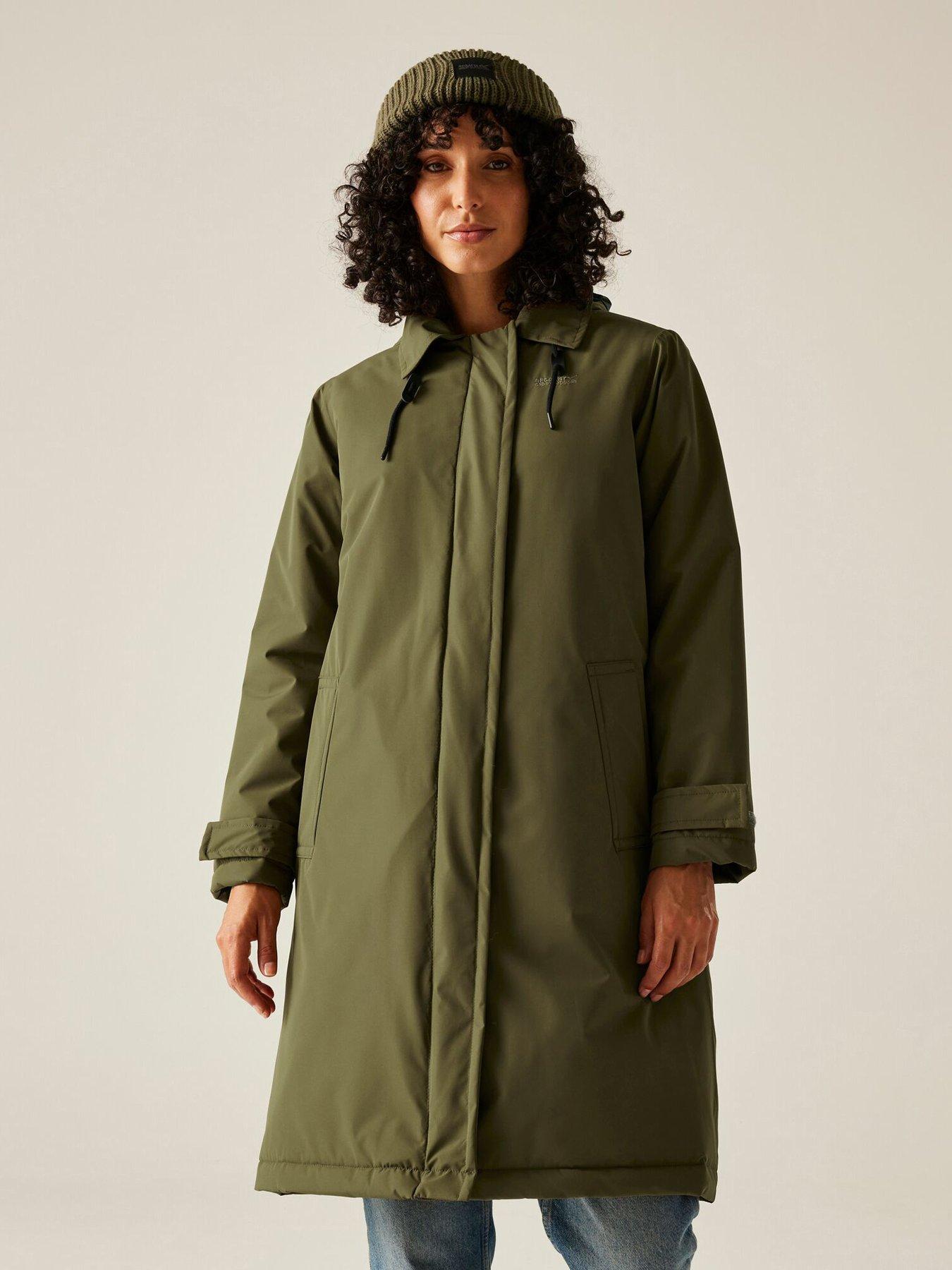 regatta-womens-orla-kiely-waterproof-mac-green