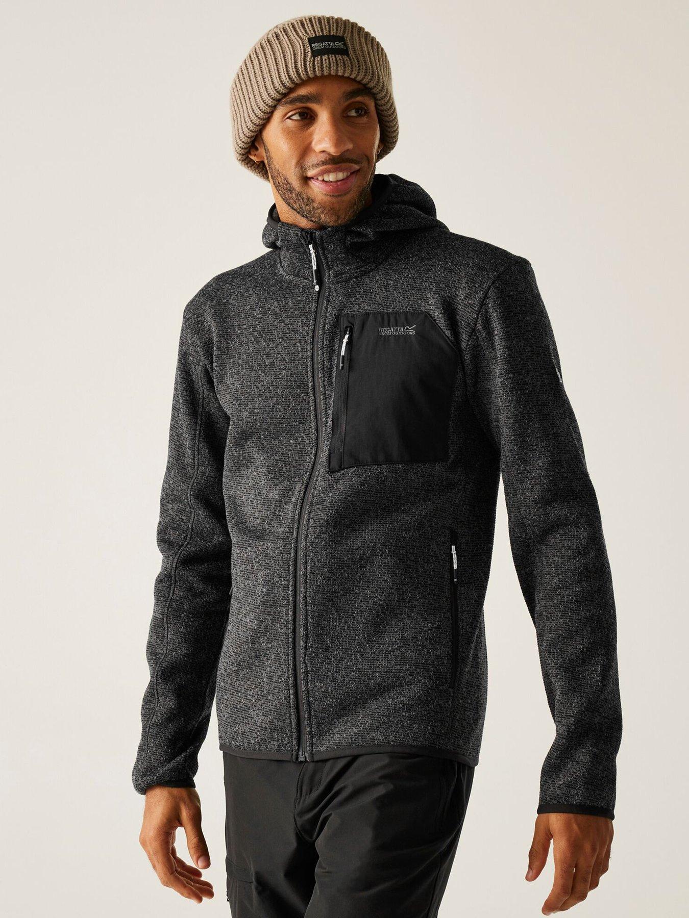 Regatta Mens Mens Newhill Hooded Fleece - Grey