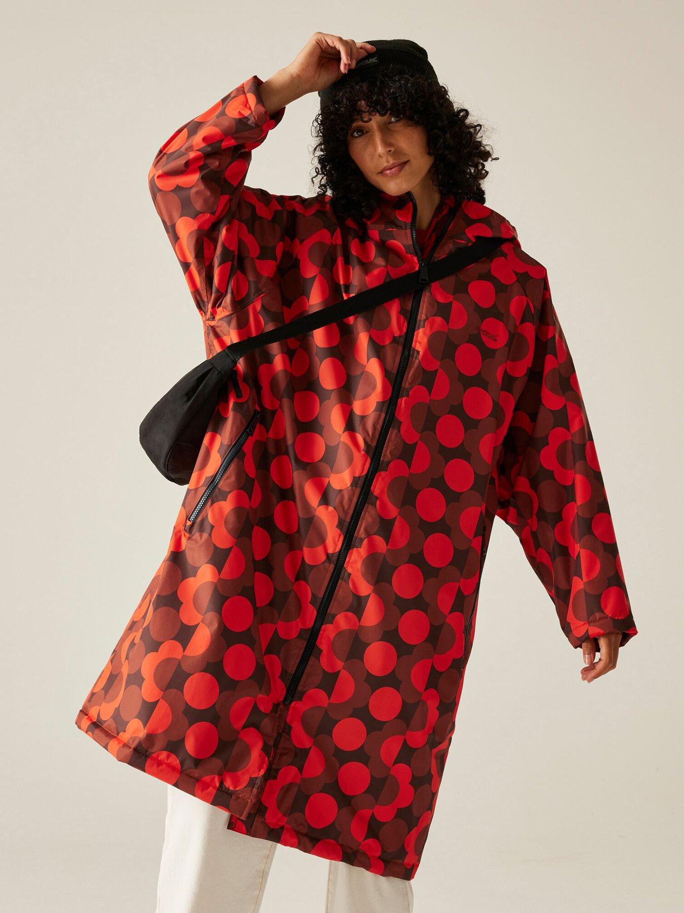 Regatta Womens Orla Kiely Changing Robe - Red