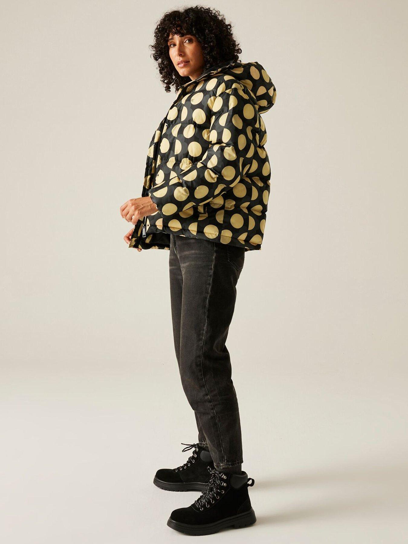 Image 3 of 6 of Regatta Womens Orla Kiely Padded Jacket - Black /Yellow