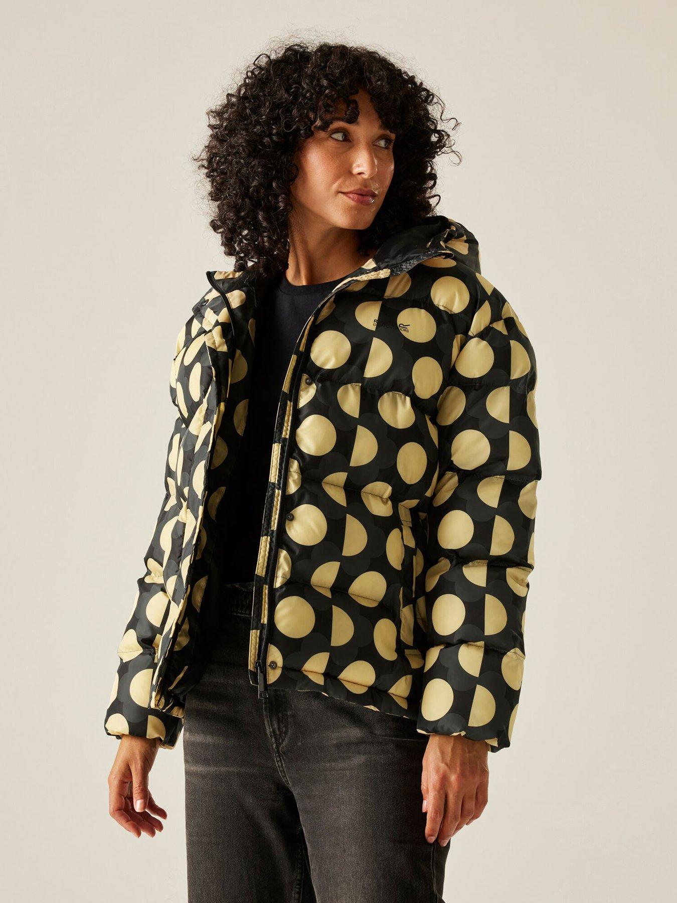Image 5 of 6 of Regatta Womens Orla Kiely Padded Jacket - Black /Yellow