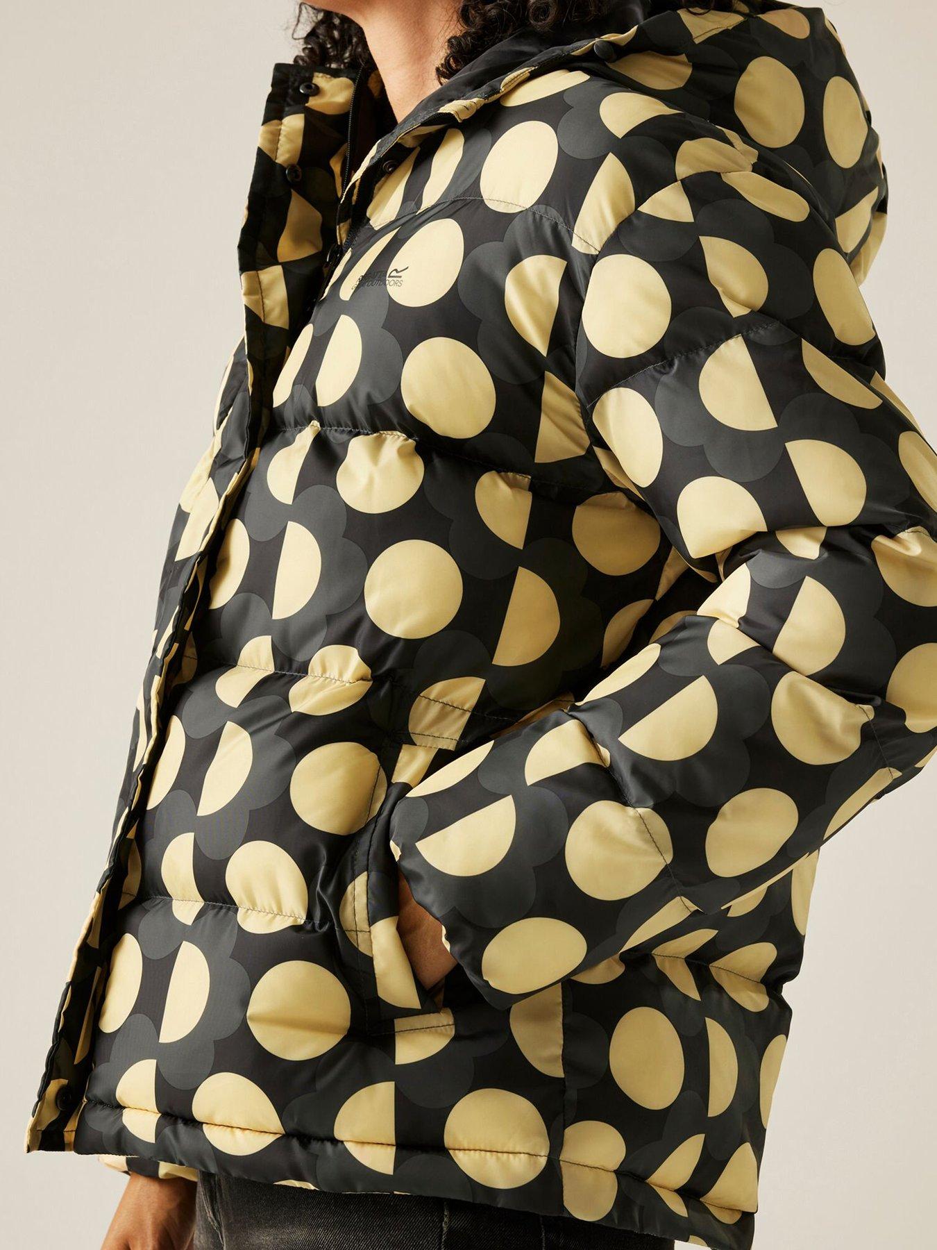 Image 6 of 6 of Regatta Womens Orla Kiely Padded Jacket - Black /Yellow