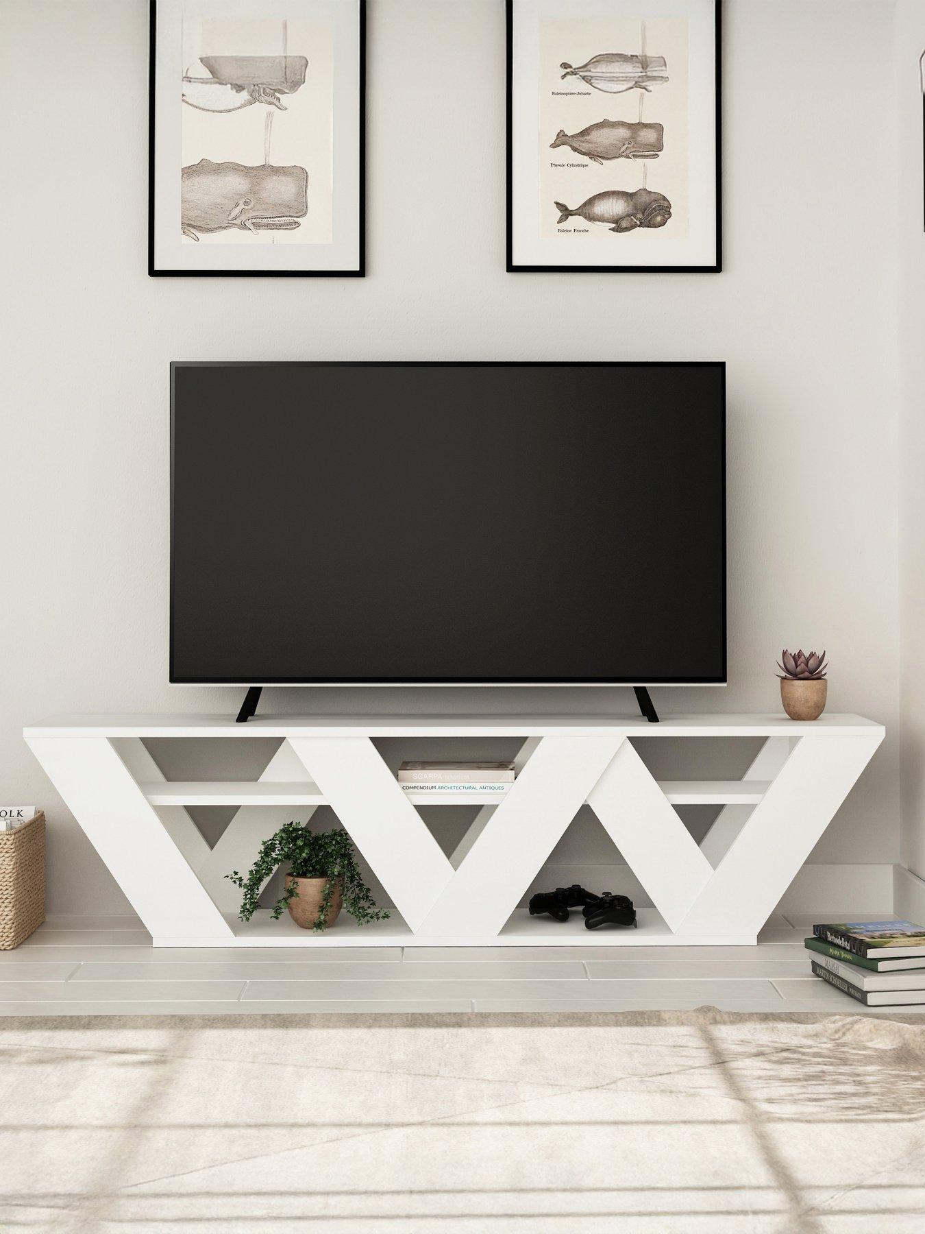 Decortie Ralla Tv Stand - White