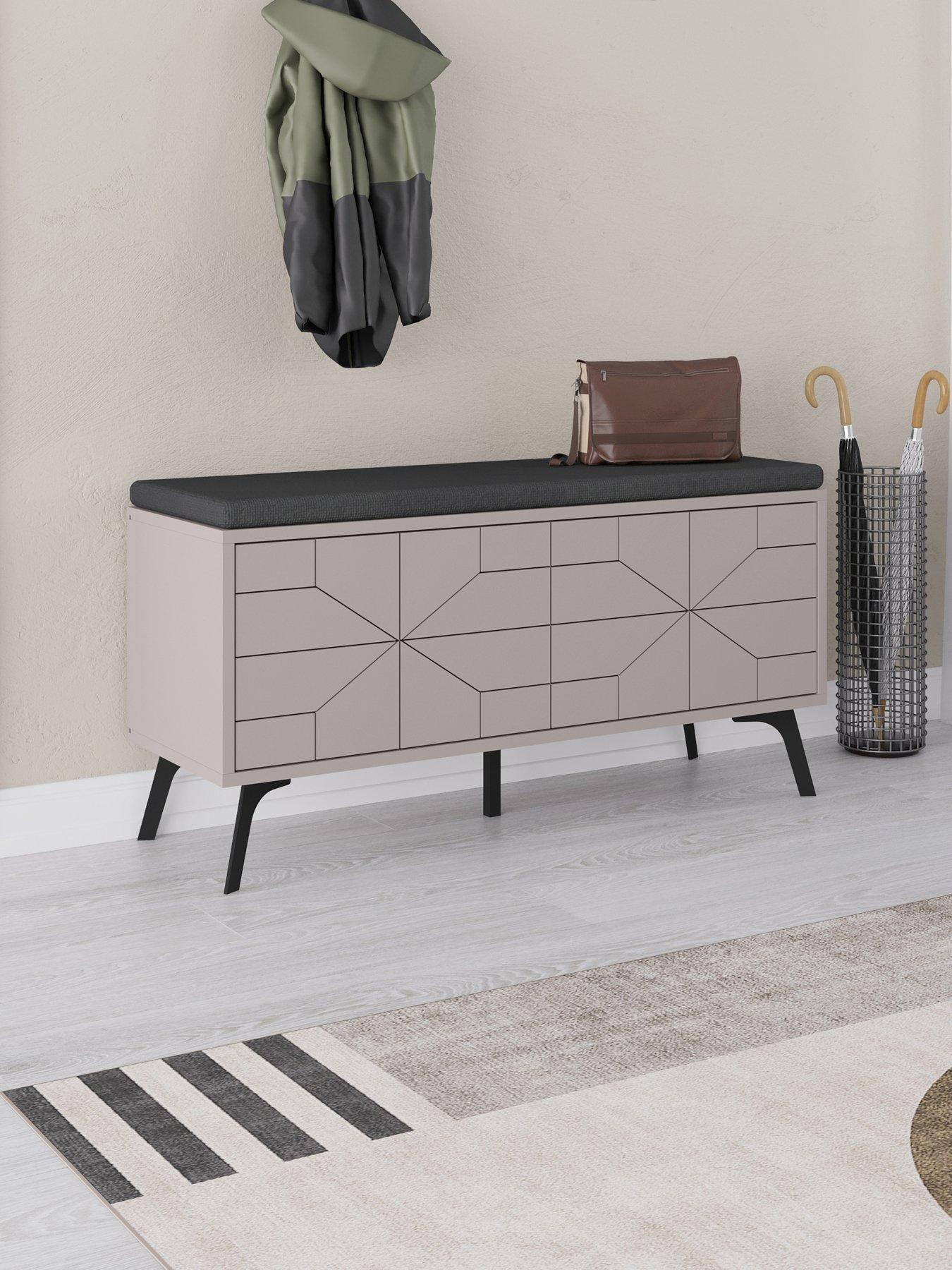 decortie-dune-hallway-storage-bench-mochaoutfit