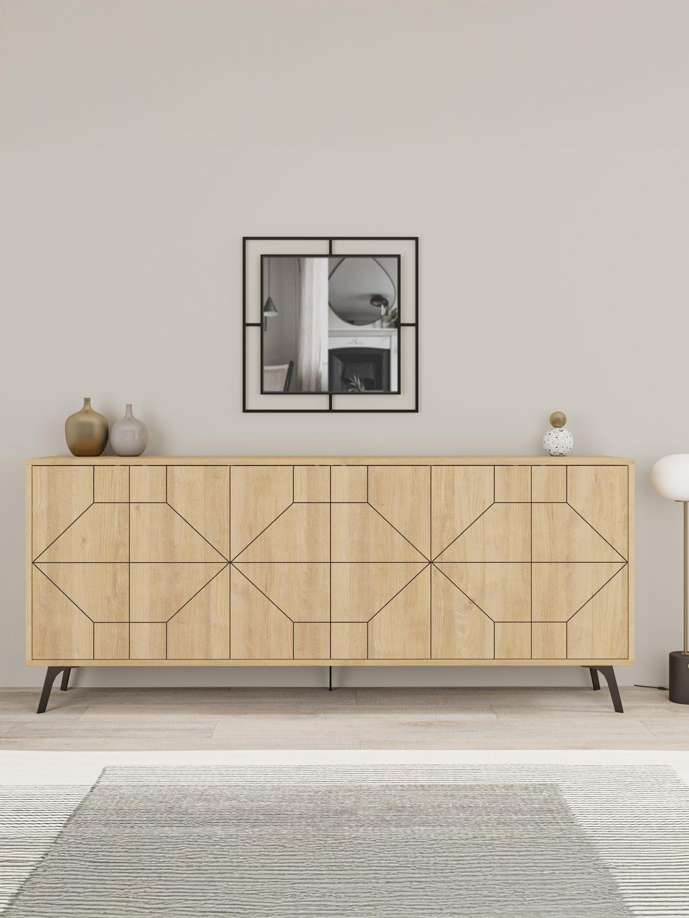 Decortie Dune Large Sideboard - Light Oak