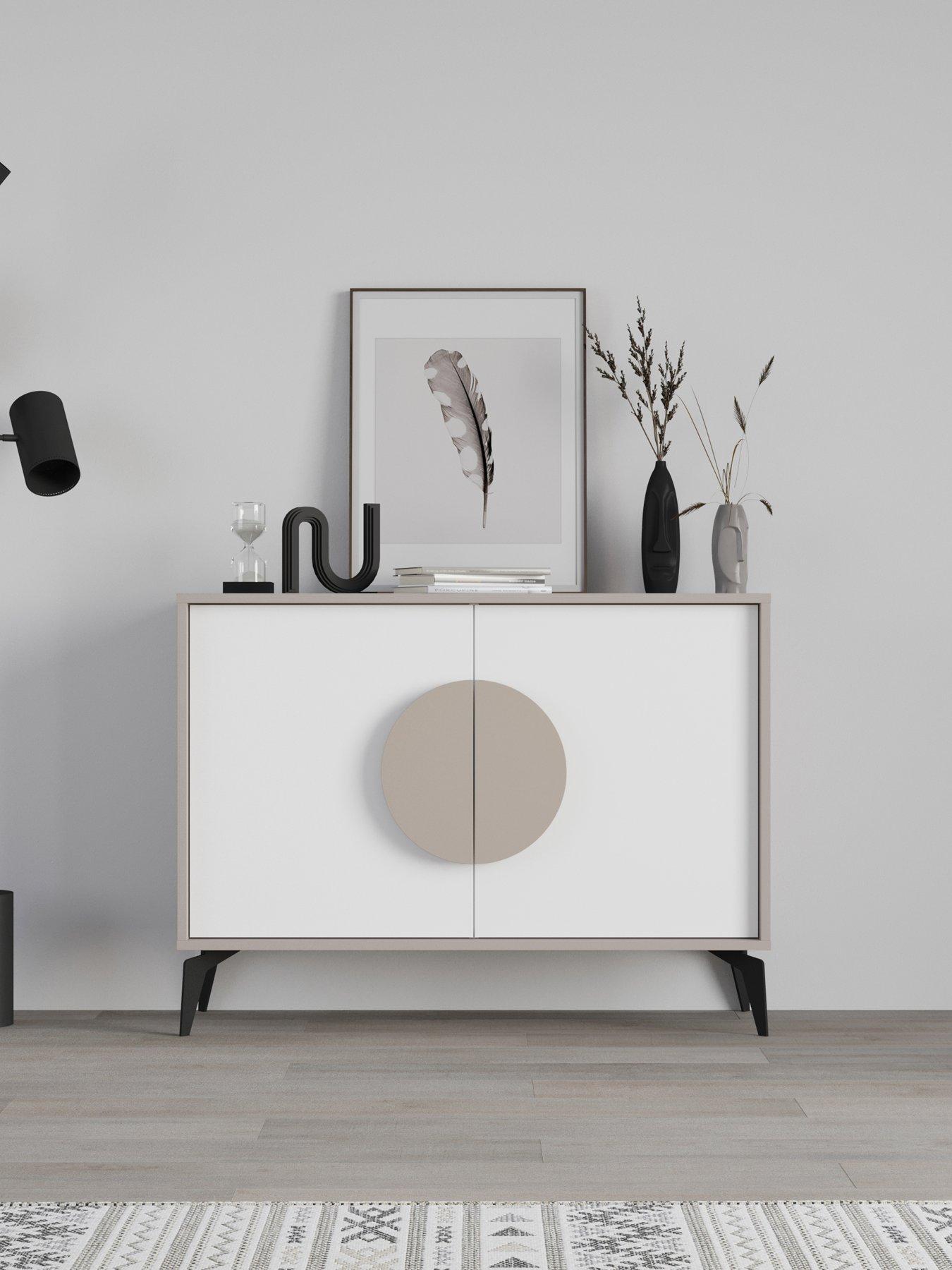 undefined Gora Sideboard - Mocha/white