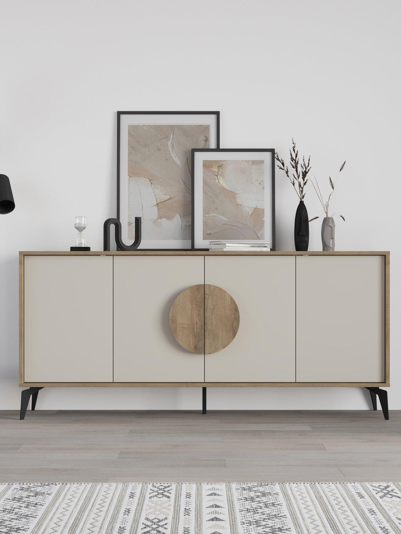 Decortie Gora Large Sideboard - Oak/sandstone
