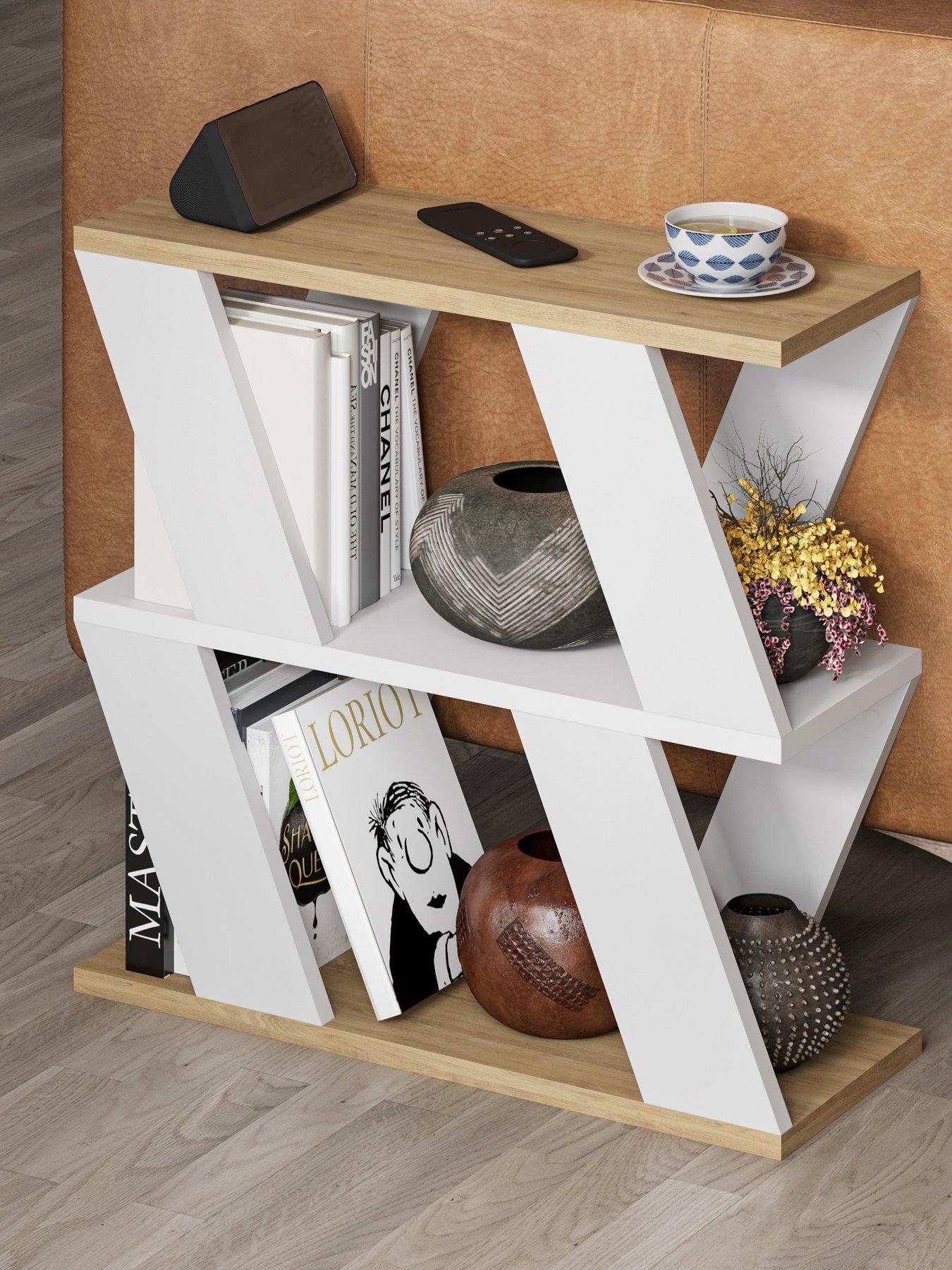 Decortie Lazena Sofa Side Table - Oak/white