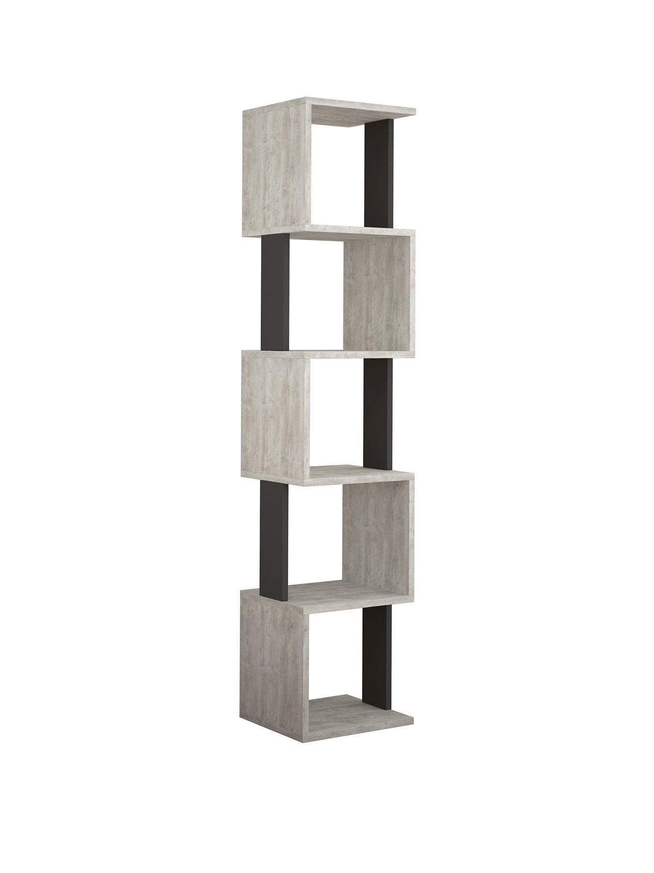 Image 2 of 4 of Decortie Piri Bookcase Shelf Unit - Ancient White/anthracite
