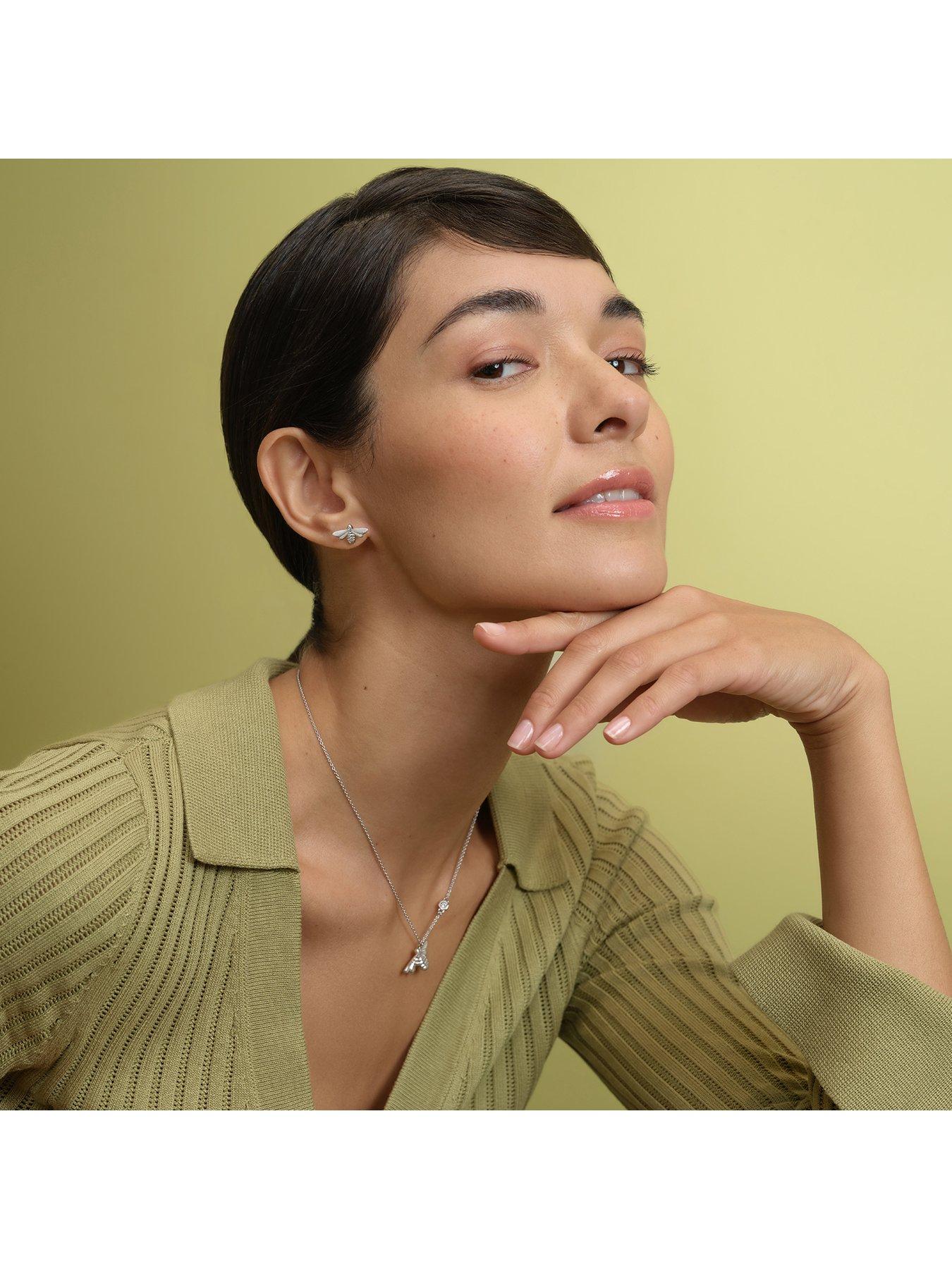 olivia-burton-honey-bee-stainless-steel-stud-earrings-silveroutfit